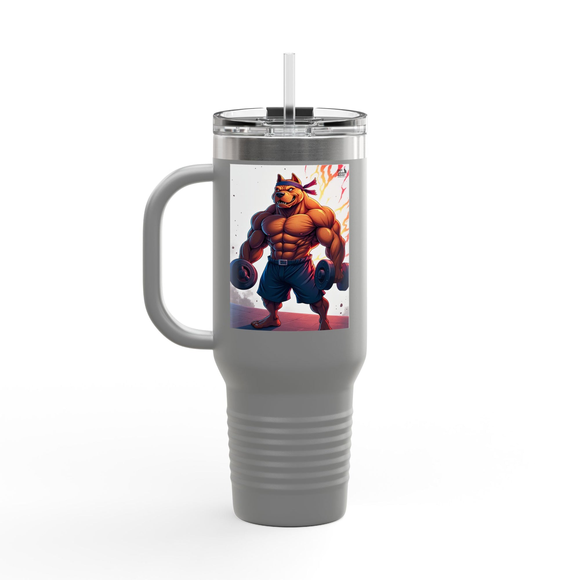 Personalized Pet Vibes Insulated Travel Mug, Perfect for Animal Lovers, Great for Road Trips, Coffee, Tea, Gifts