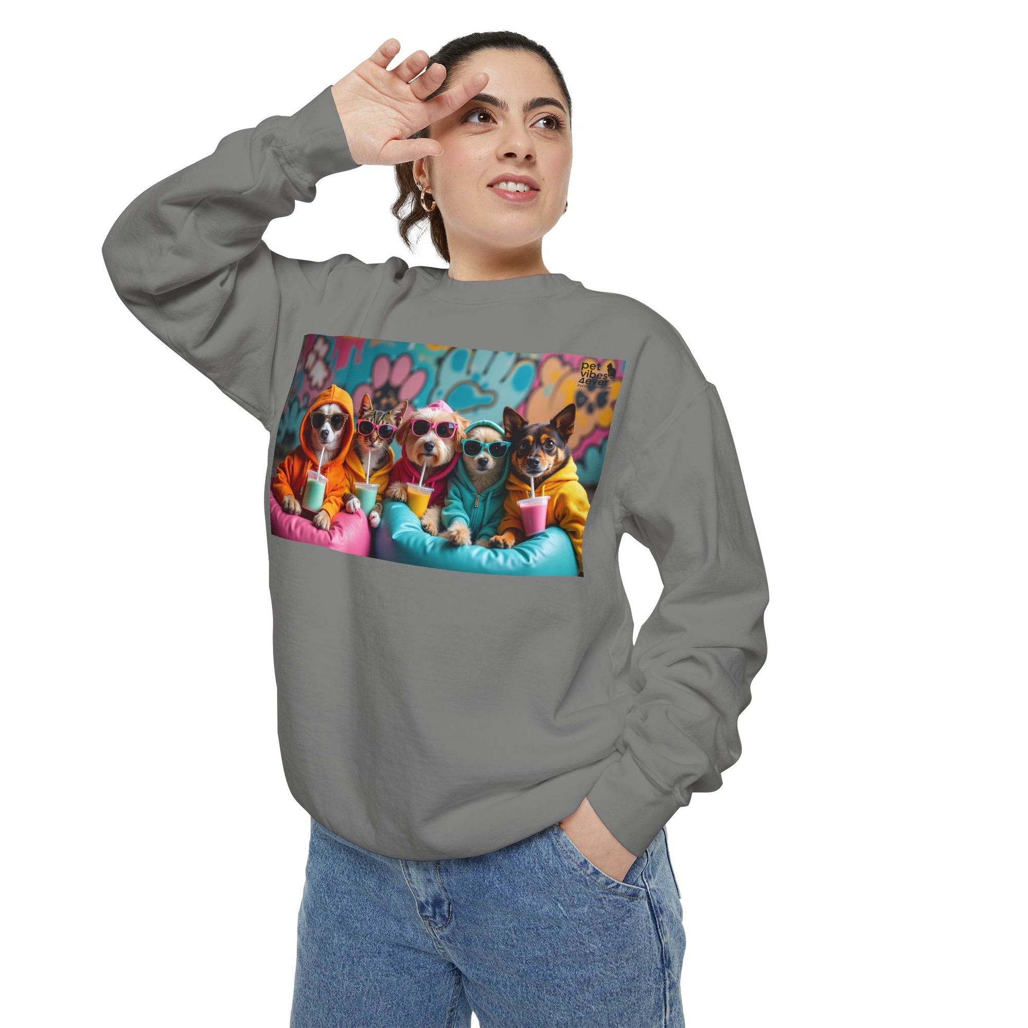 Colorful Dog Lovers Unisex Sweatshirt, Cozy Apparel for Pet Owners, Gift for Dog Lovers, Cute Animal Sweatshirt, Fun Casual Wear