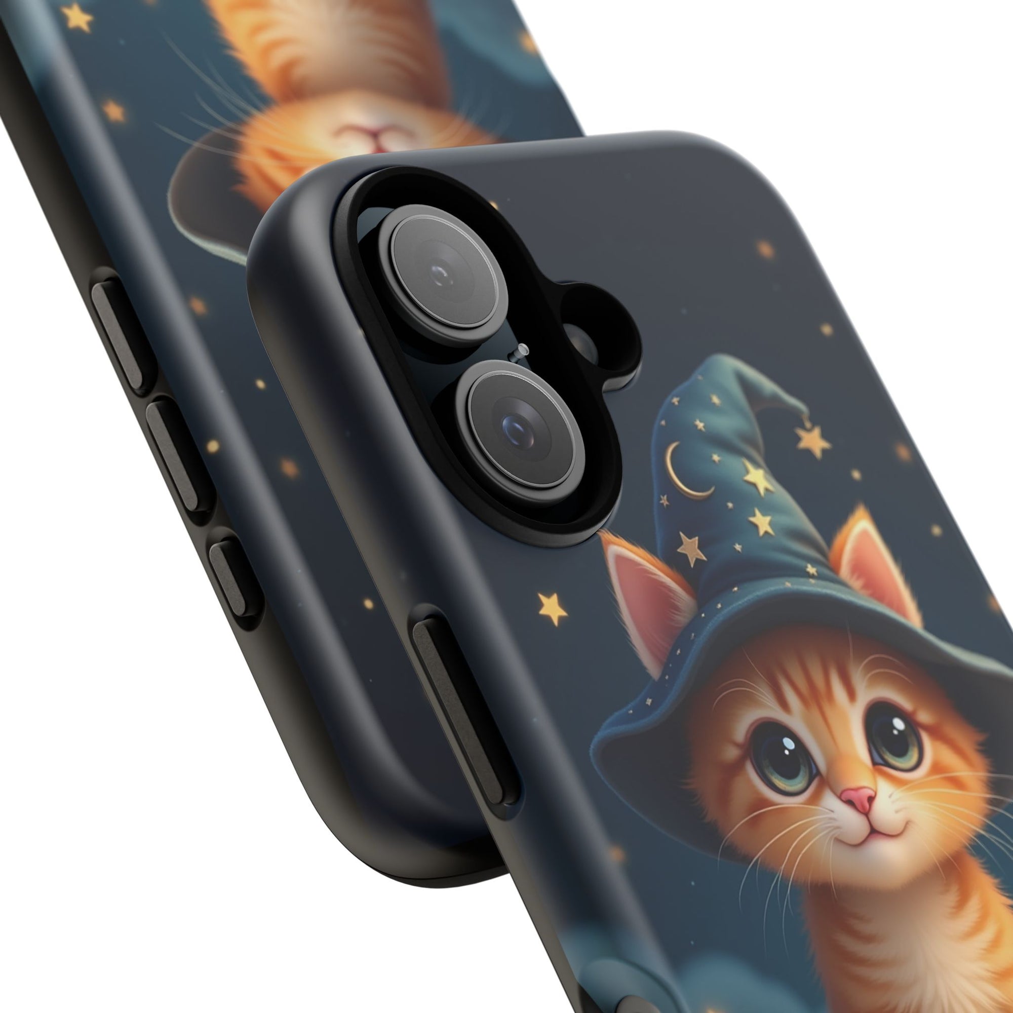 Cat-Themed Phone Case, Cute Cat Case, Pet Lover Gift, Kawaii Phone Accessory, Celestial Cat Design, Stylish Gadget Protector