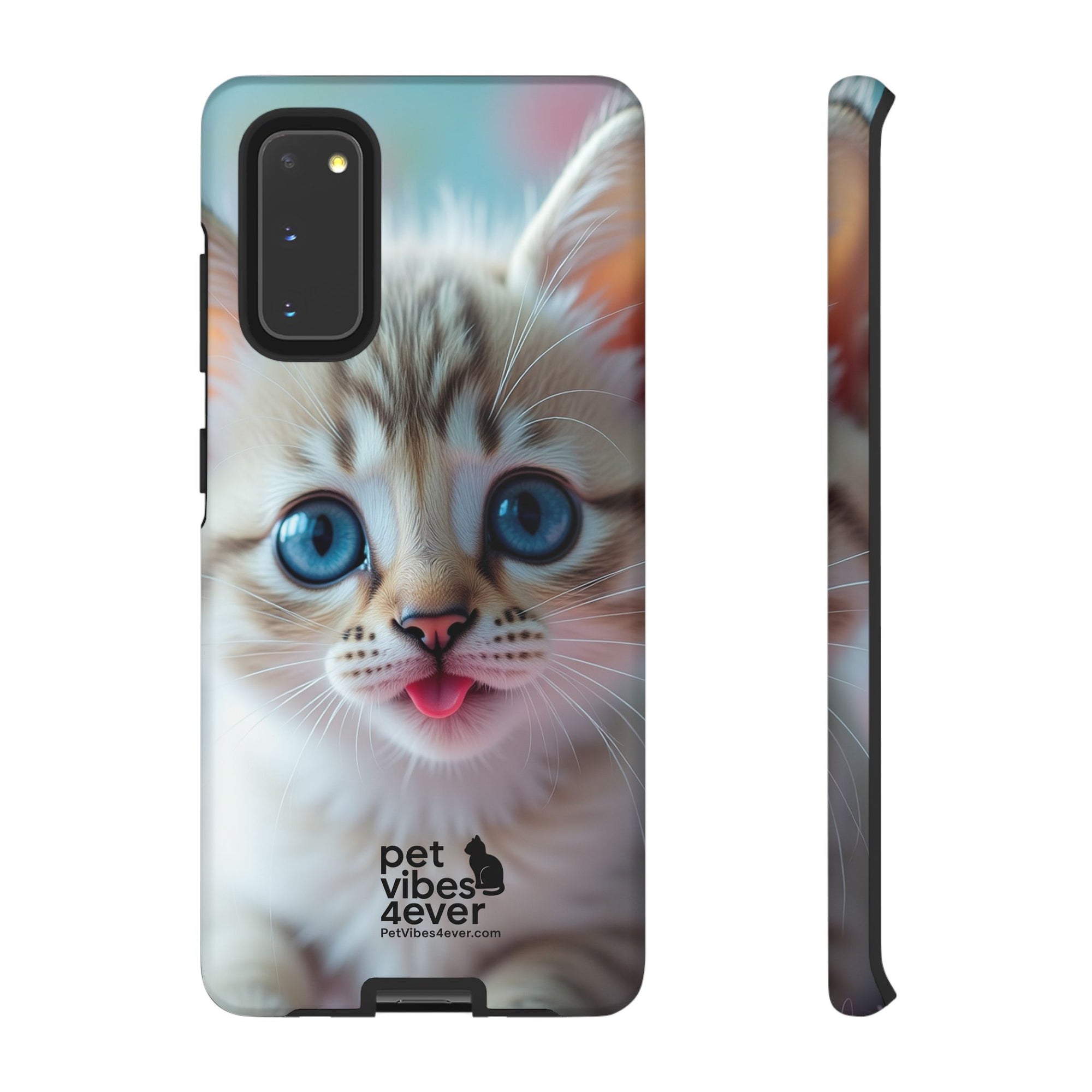 Cute Cat Phone Case with Pet Vibes, Perfect Gift for Cat Lovers, Fun Tech Accessories for Birthdays, Animal Lovers, Kawaii Style