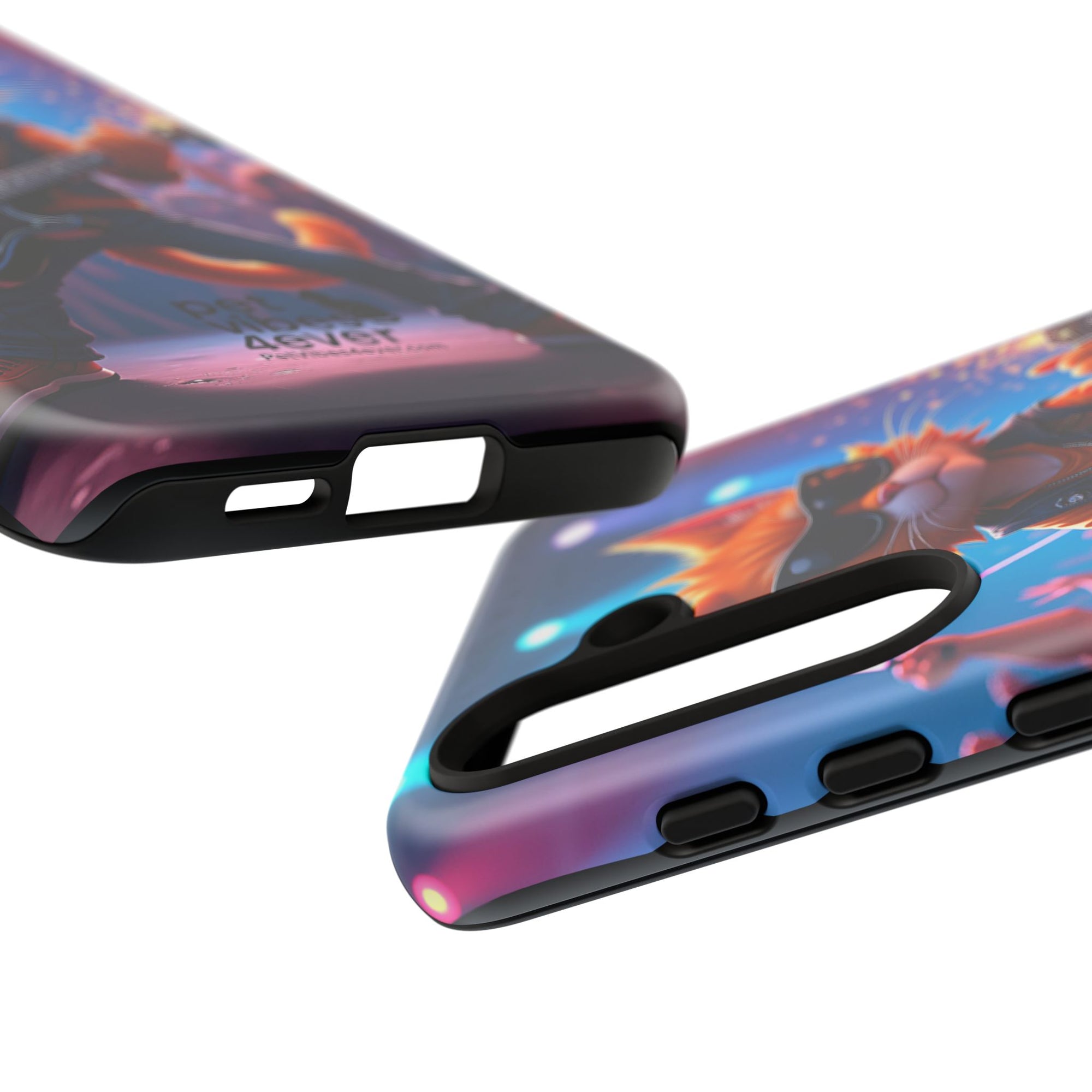 Guitar Cat Phone Case | Fun Pet Vibes | Unique Gift for Cat Lovers, Music Fans, Pet Owners, Birthday, Holidays, Personal Use