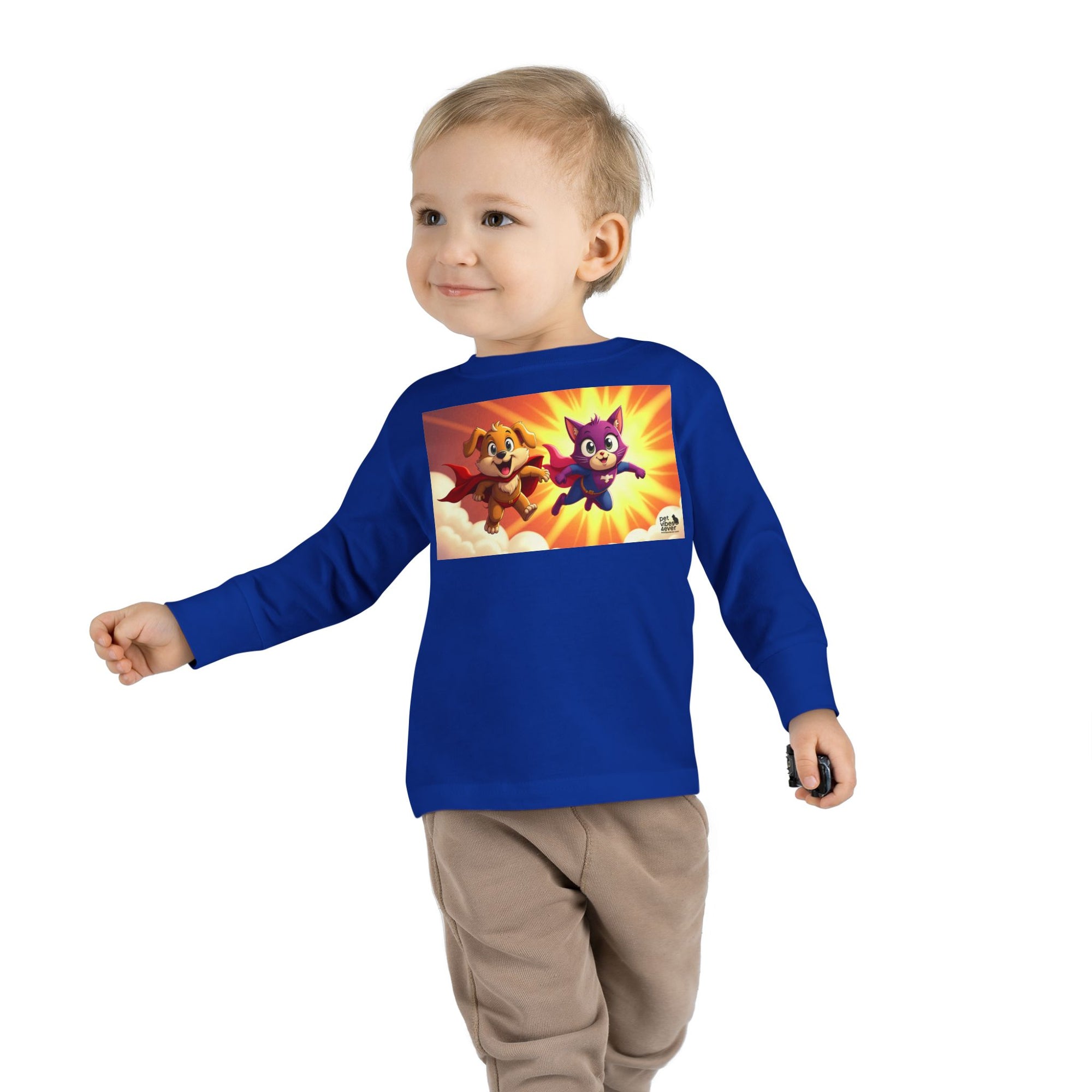 Toddler Superhero Long Sleeve Tee, Kids Shirt, Playtime Apparel, Gift for Toddlers, Fun Family Outing Clothing
