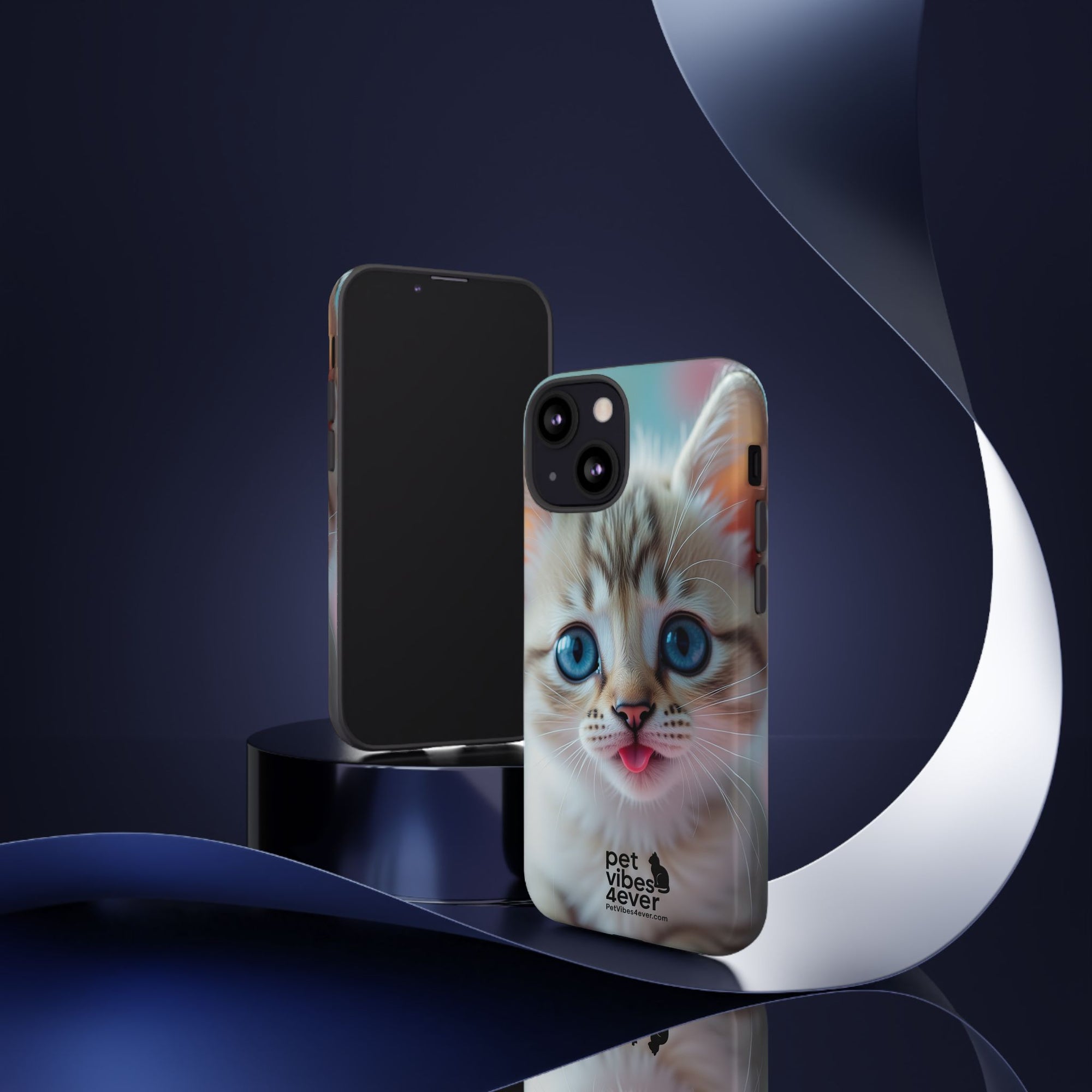 Cute Cat Phone Case, Pet Lover Gift, Unique Phone Cover, Animal Design Accessory, Fun Pet Vibes, Kitty Protection Shell