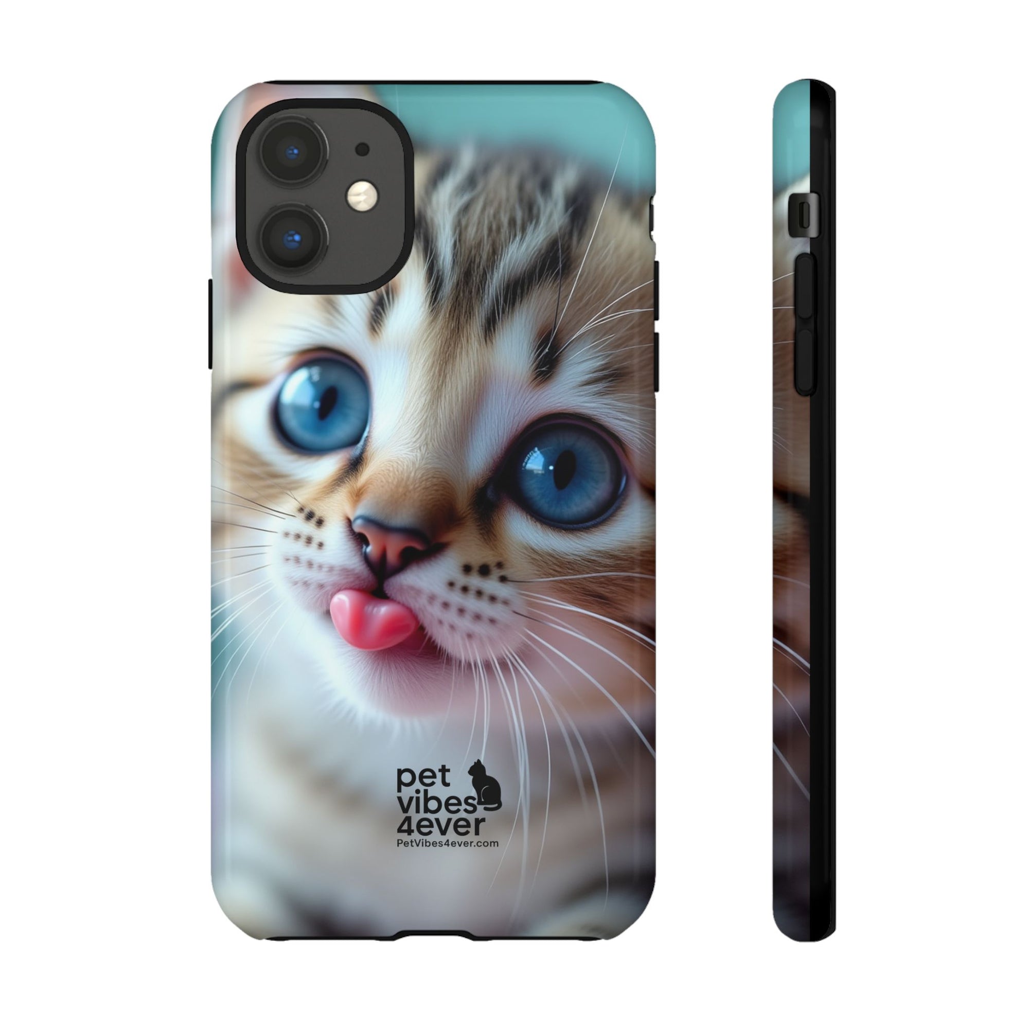 Cute Cat Phone Case, Pet Lover Gift, Funny Animal Protector, Cute Tech Accessories, Cat Mom Gift
