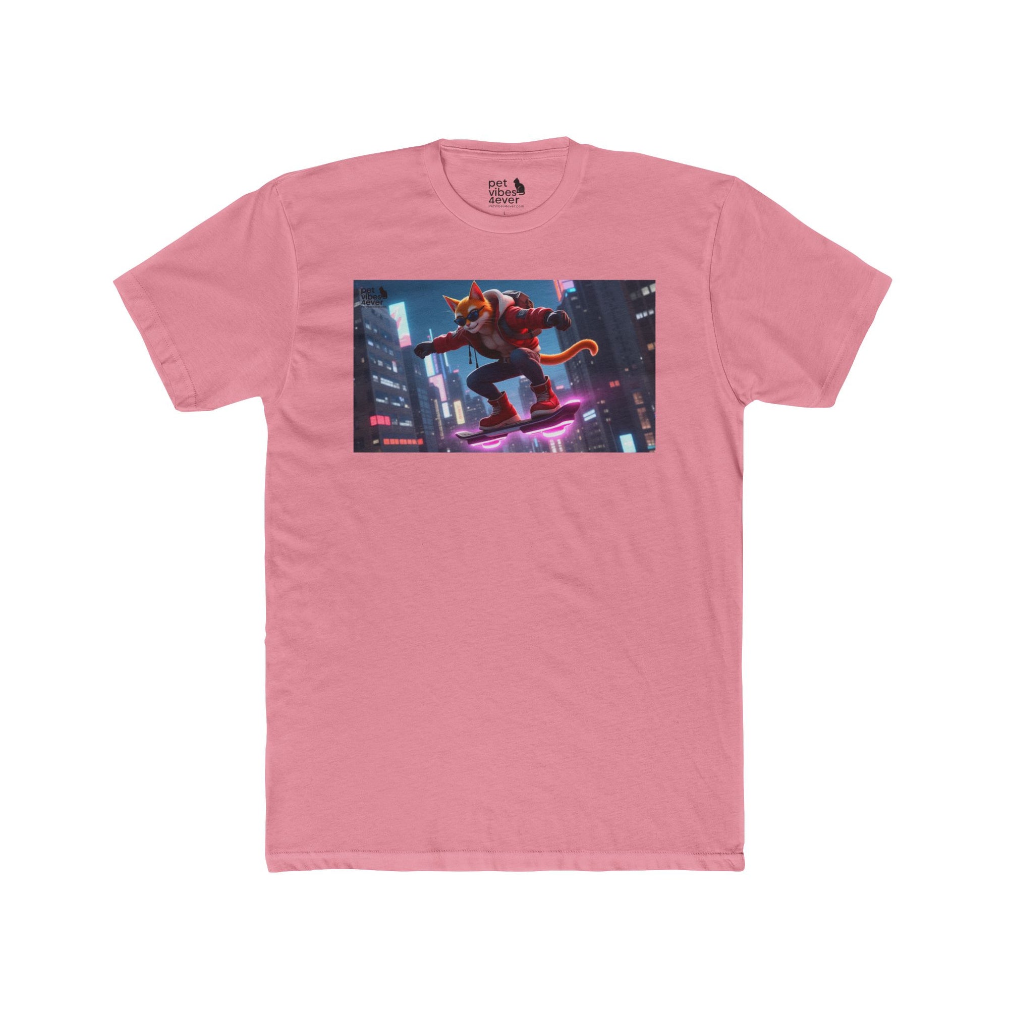 Urban Cat Adventure Tee | Cool Graphic T-Shirt, Streetwear, Anime Style, Skater Apparel, Gift for Cat Lovers, Summer Fashion