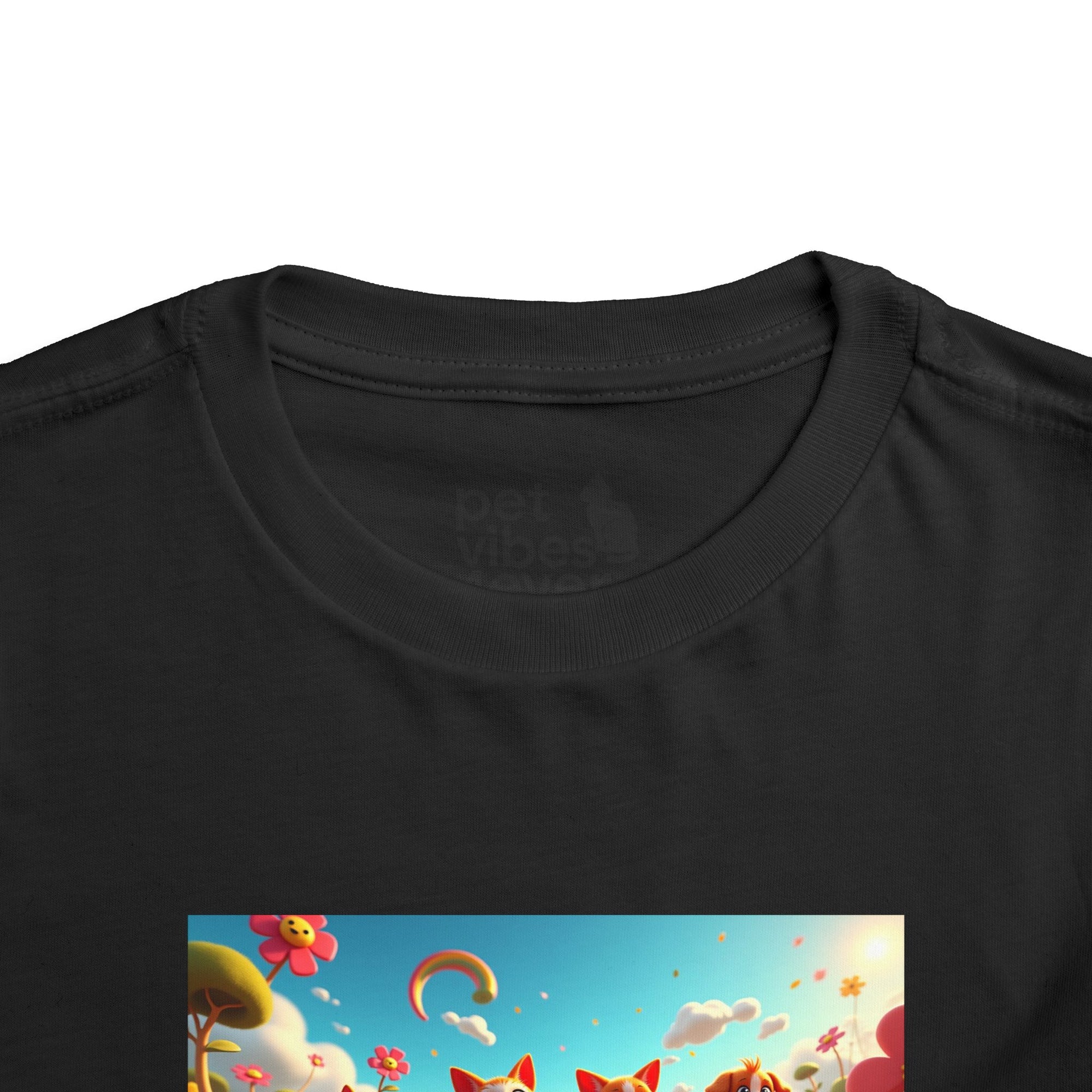 Colorful Toddler Short Sleeve Tee, Fun Kids T-Shirt, Summer Playwear, Birthday Gift, Rainbow Design Tee, Everyday Playwear