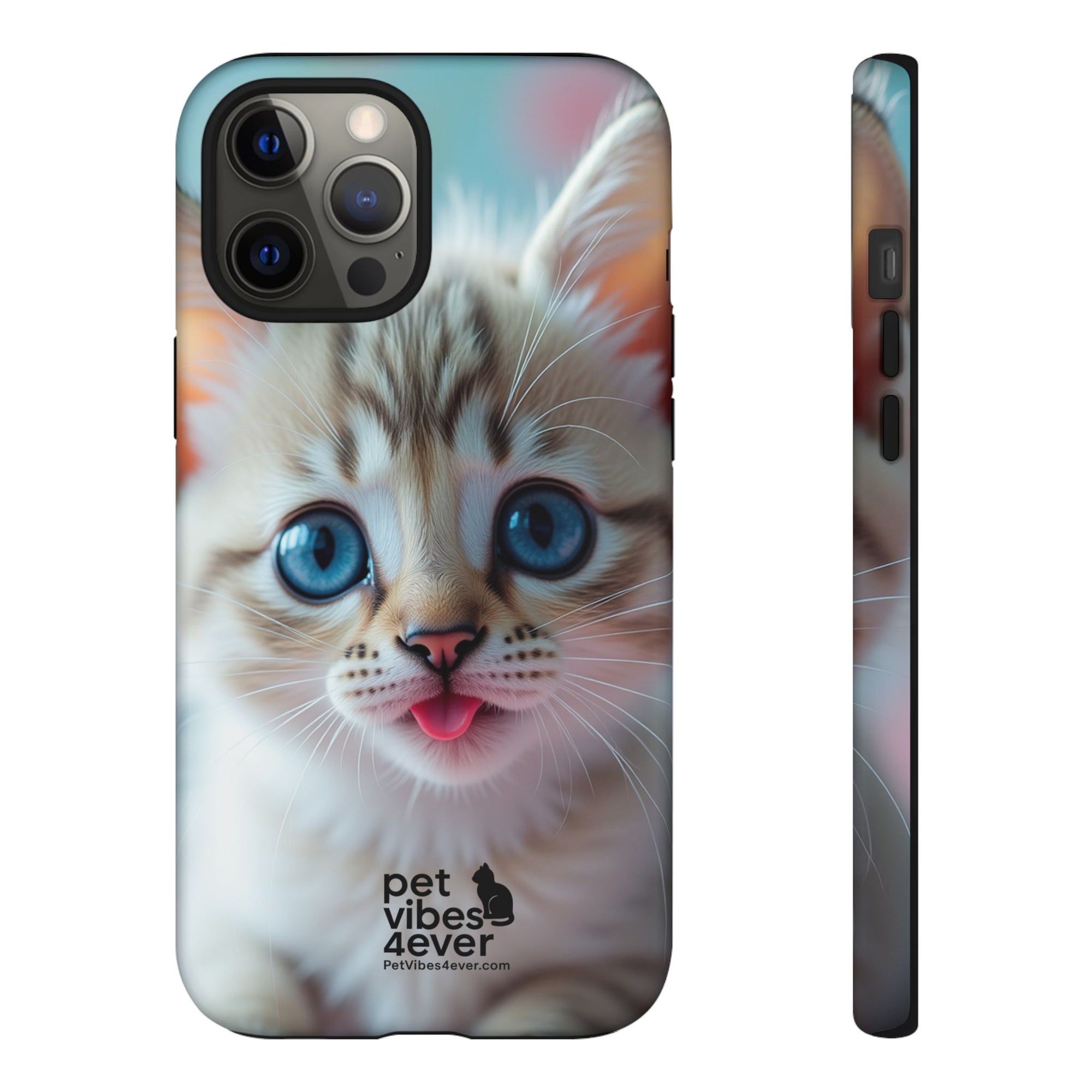 Cute Cat Phone Case, Pet Lover Gift, Unique Phone Cover, Animal Design Accessory, Fun Pet Vibes, Kitty Protection Shell