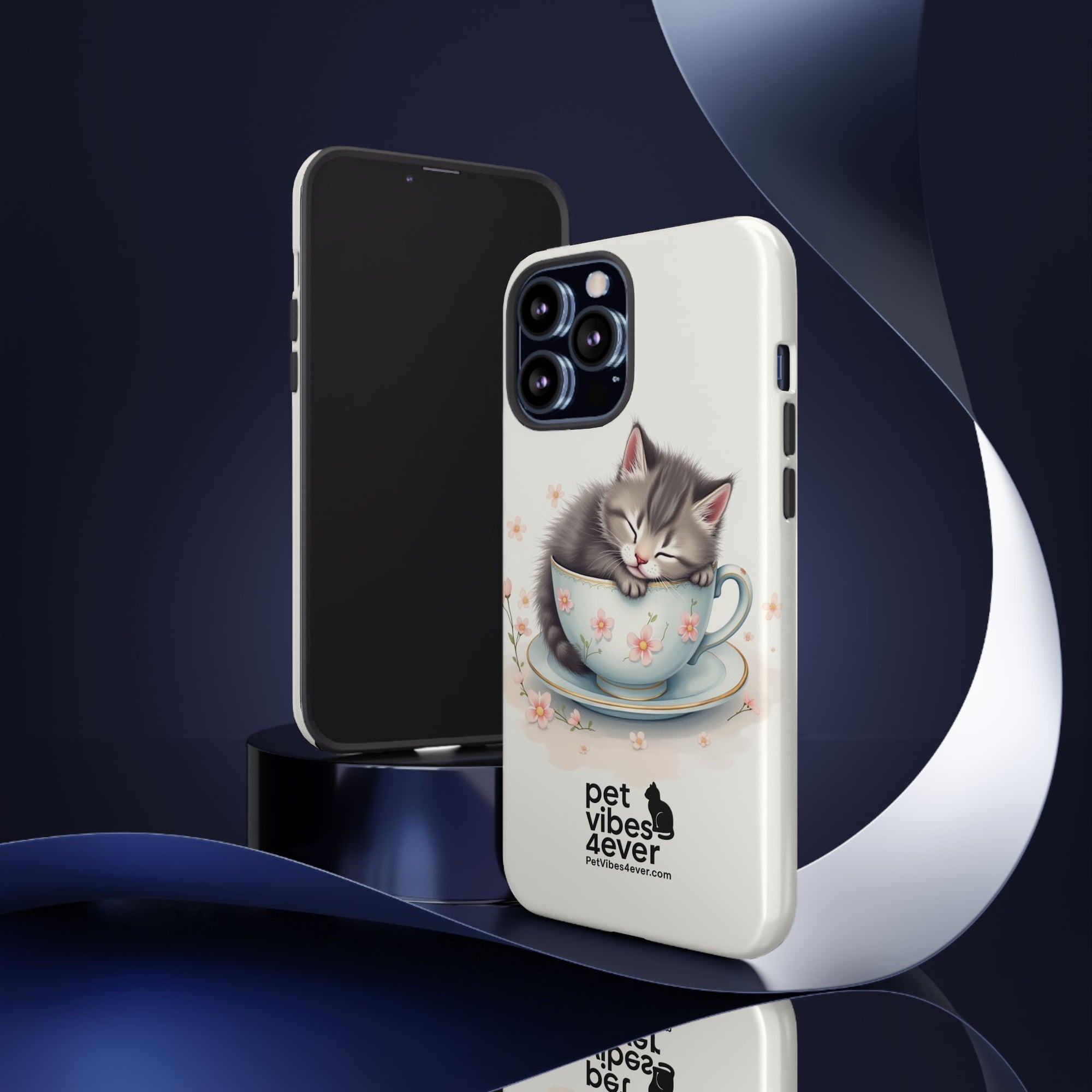 Cute Cat Phone Case - Tough Cases for Animal Lovers, Pet Gifts, Phone Accessories, Kitten Merchandise, Cute Cat Decor