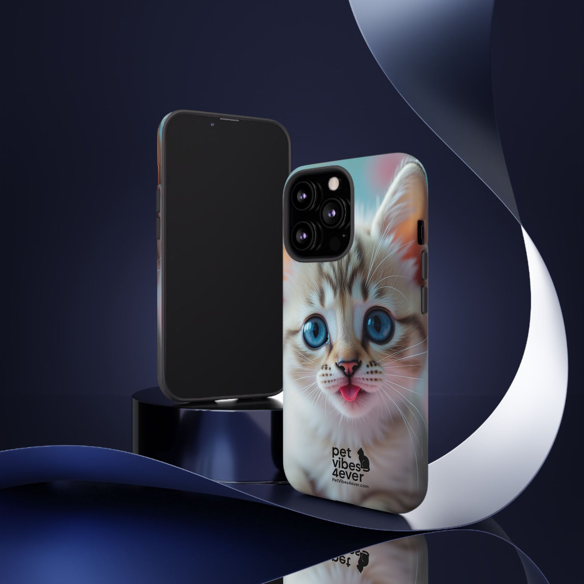 Cute Cat Phone Case, Pet Lover Gift, Unique Phone Cover, Animal Design Accessory, Fun Pet Vibes, Kitty Protection Shell