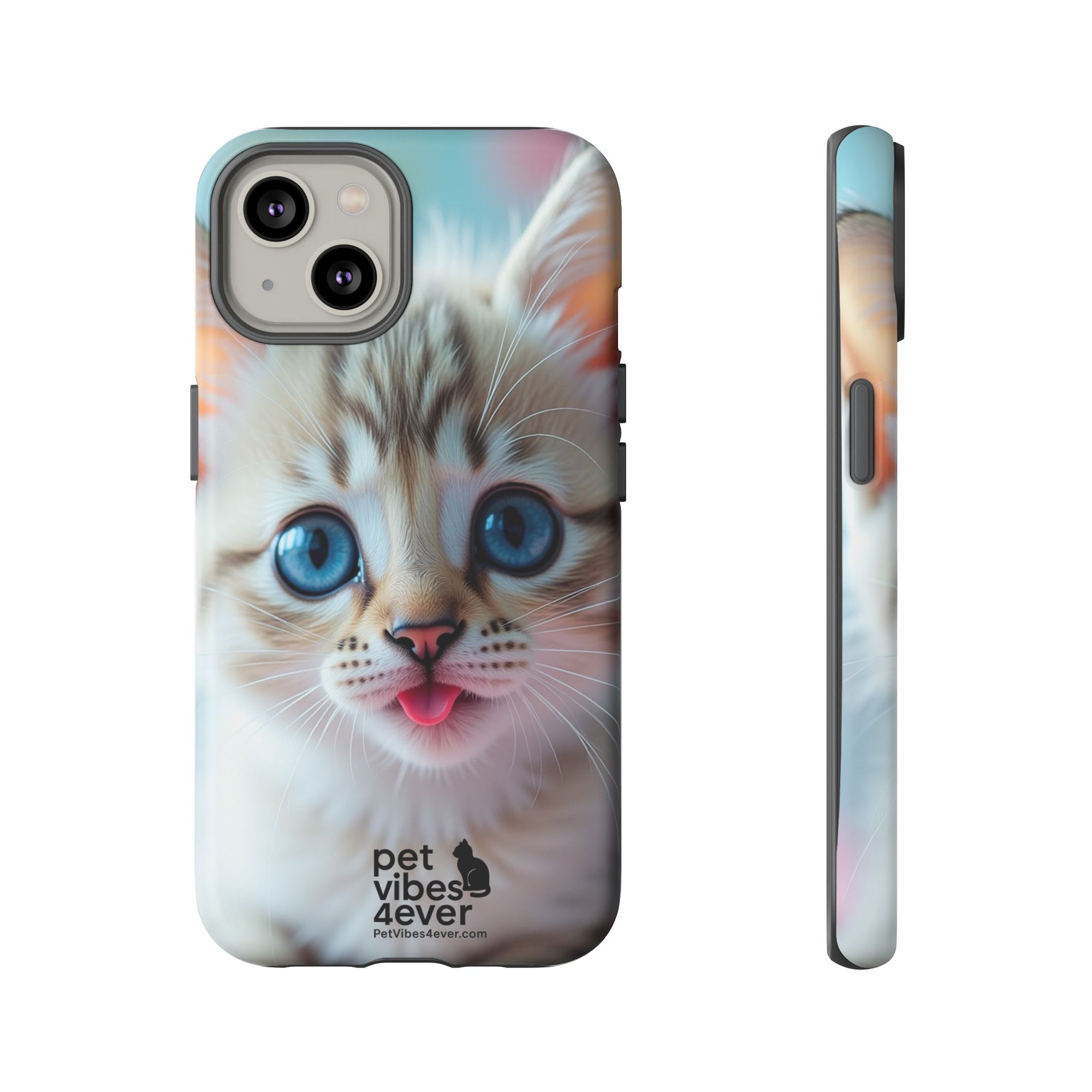 Cute Cat Phone Case, Pet Lover Gift, Unique Phone Cover, Animal Design Accessory, Fun Pet Vibes, Kitty Protection Shell