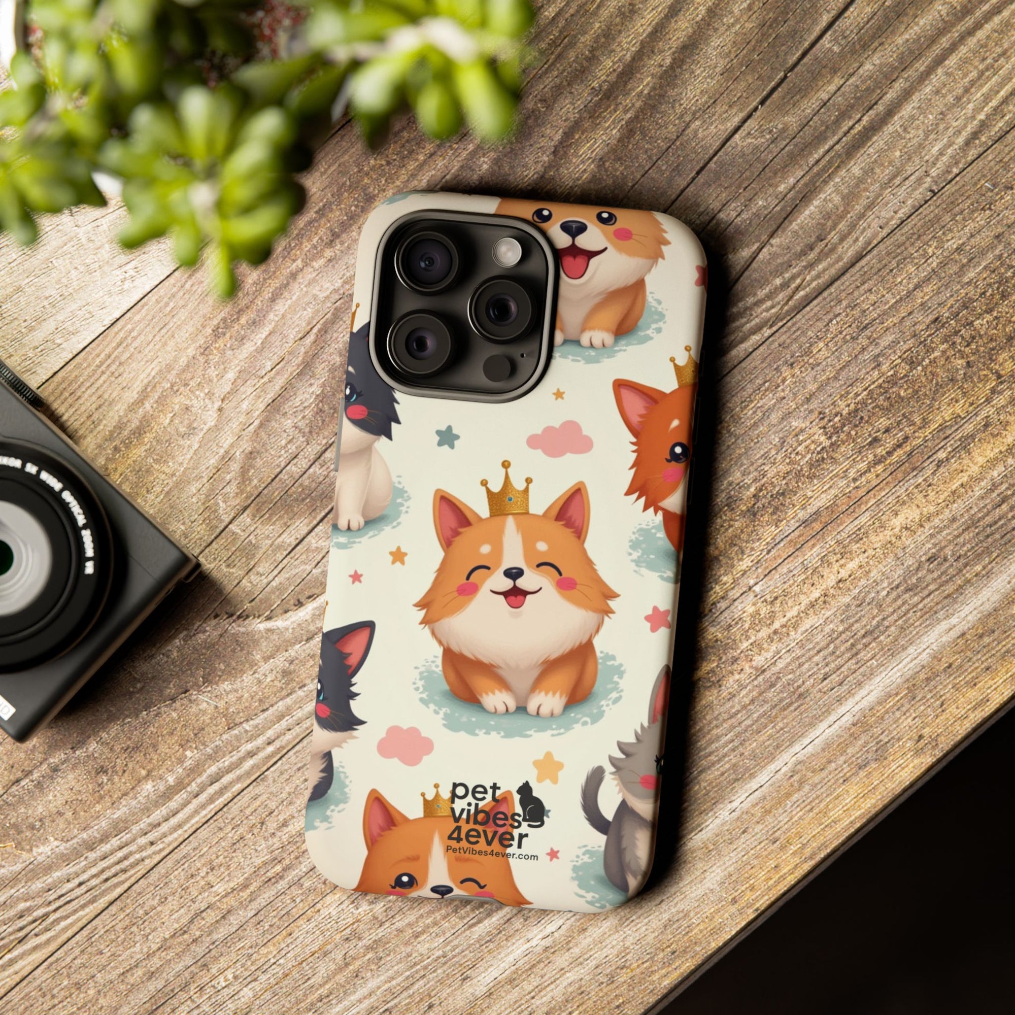 Cute Pet Phone Case, Dog Lover Accessory, Cat Phone Cover, Gift for Animal Lovers, Birthday Present, Pet Vibes Forever