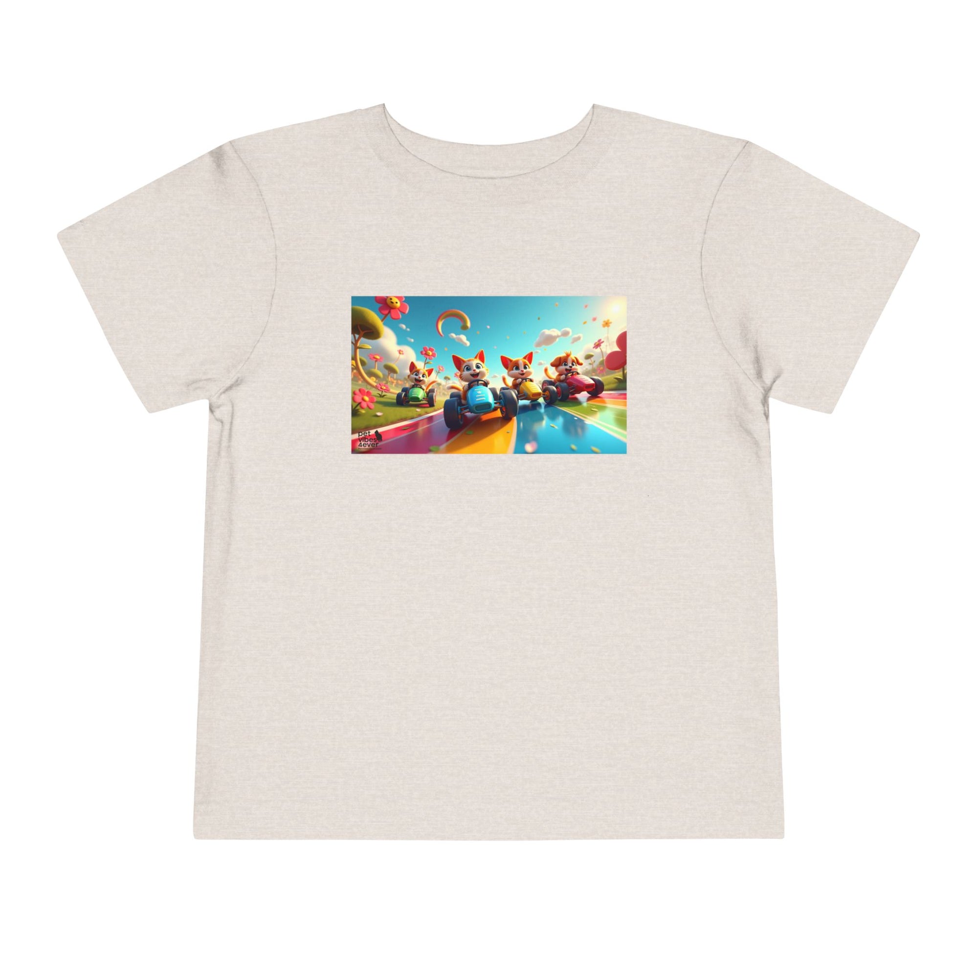 Colorful Toddler Short Sleeve Tee, Fun Kids T-Shirt, Summer Playwear, Birthday Gift, Rainbow Design Tee, Everyday Playwear