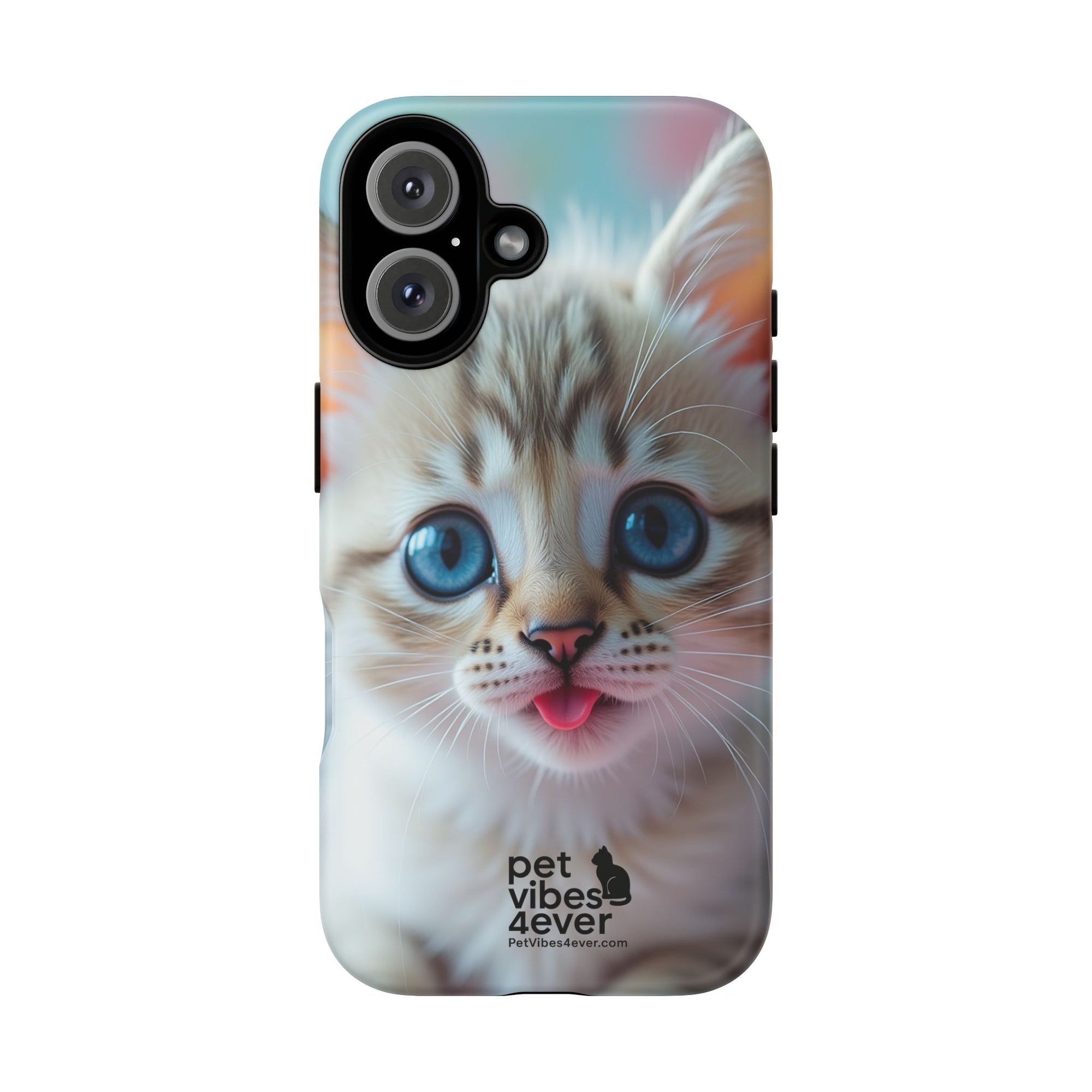 Cute Cat Phone Case, Pet Lover Gift, Unique Phone Cover, Animal Design Accessory, Fun Pet Vibes, Kitty Protection Shell