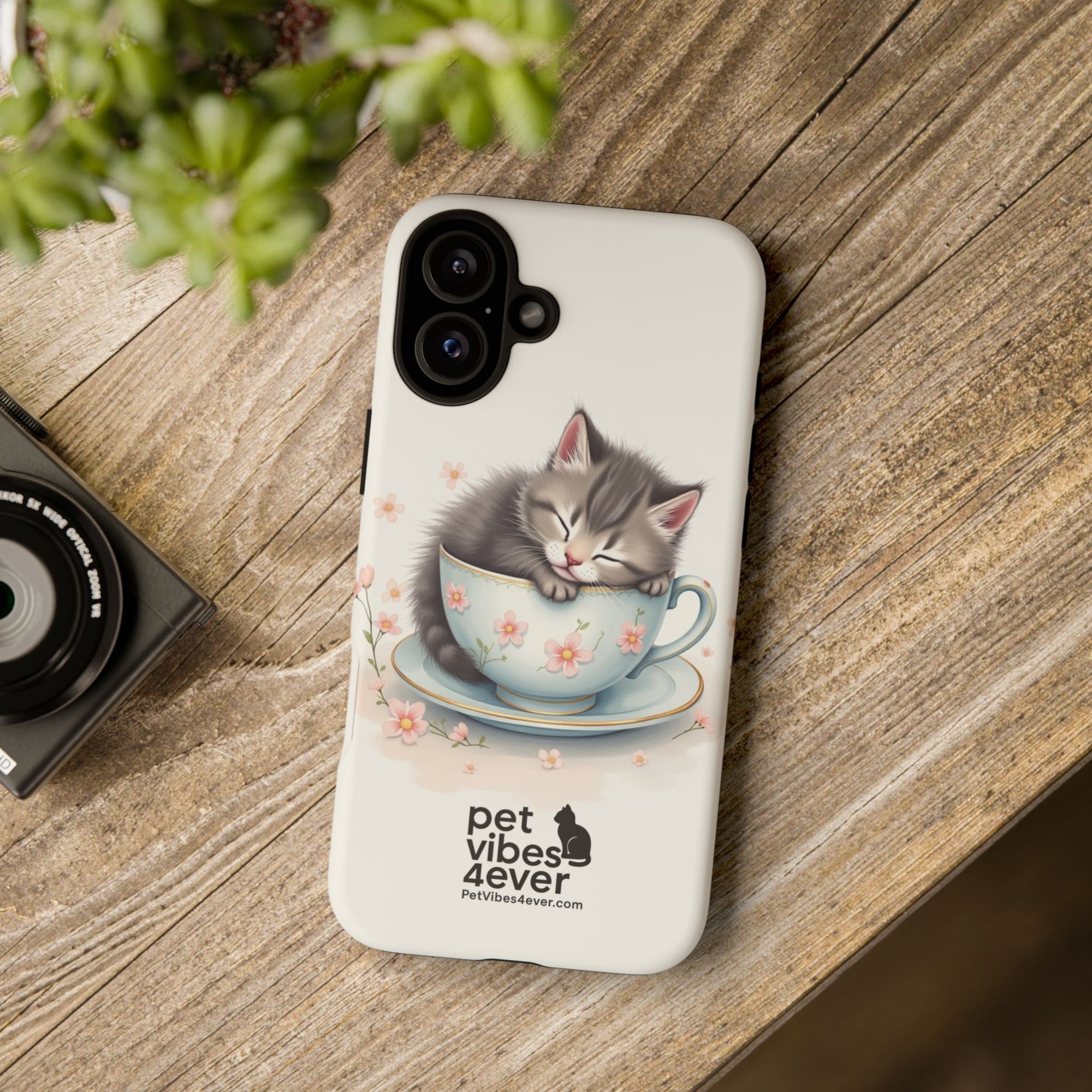 Cute Cat Phone Case - Tough Cases for Animal Lovers, Pet Gifts, Phone Accessories, Kitten Merchandise, Cute Cat Decor