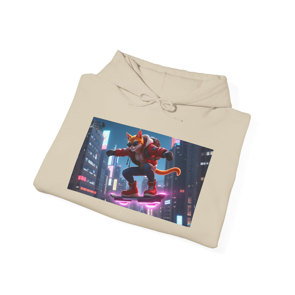 Urban Jungle Unisex Hoodie - Retro Neon Design, Streetwear Sweatshirt, Perfect for Teens, Gift for Video Game Lovers, Cozy Layering
