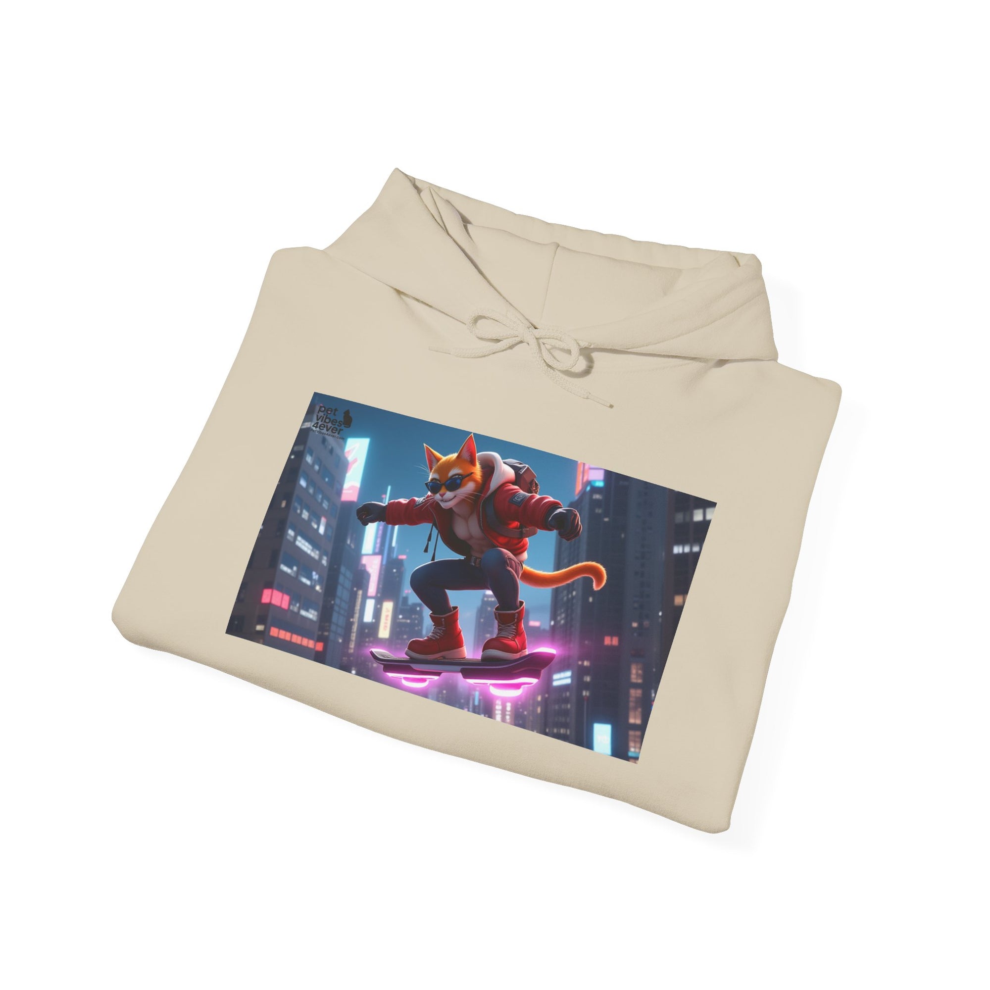 Urban Jungle Unisex Hoodie - Retro Neon Design, Streetwear Sweatshirt, Perfect for Teens, Gift for Video Game Lovers, Cozy Layering