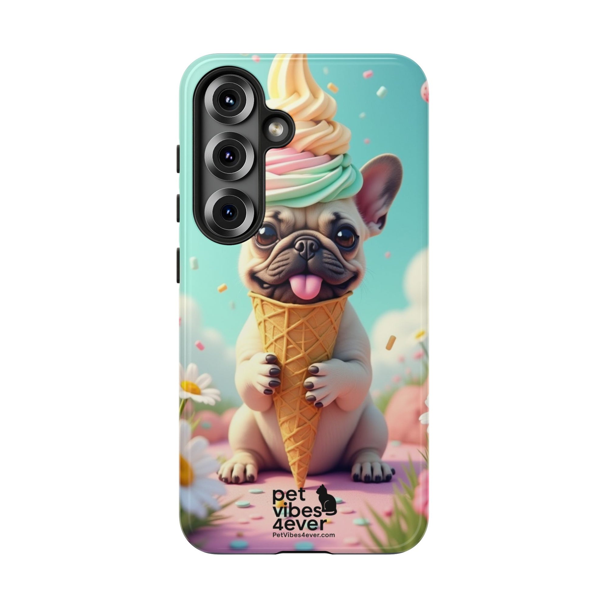 Cute Dog Phone Case, Pet Lover Gift, Tough iPhone/Android Cover, Dog Art, Fun Phone Accessory