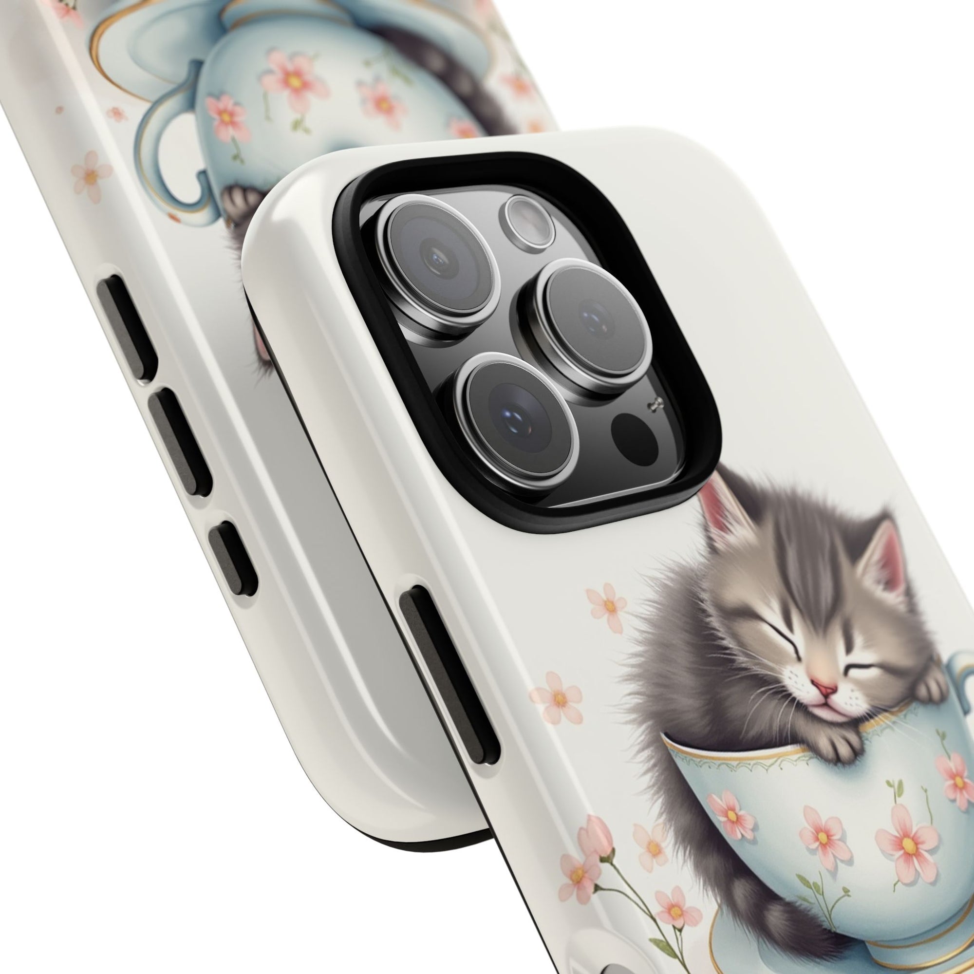 Cute Cat Phone Case - Tough Cases for Animal Lovers, Pet Gifts, Phone Accessories, Kitten Merchandise, Cute Cat Decor