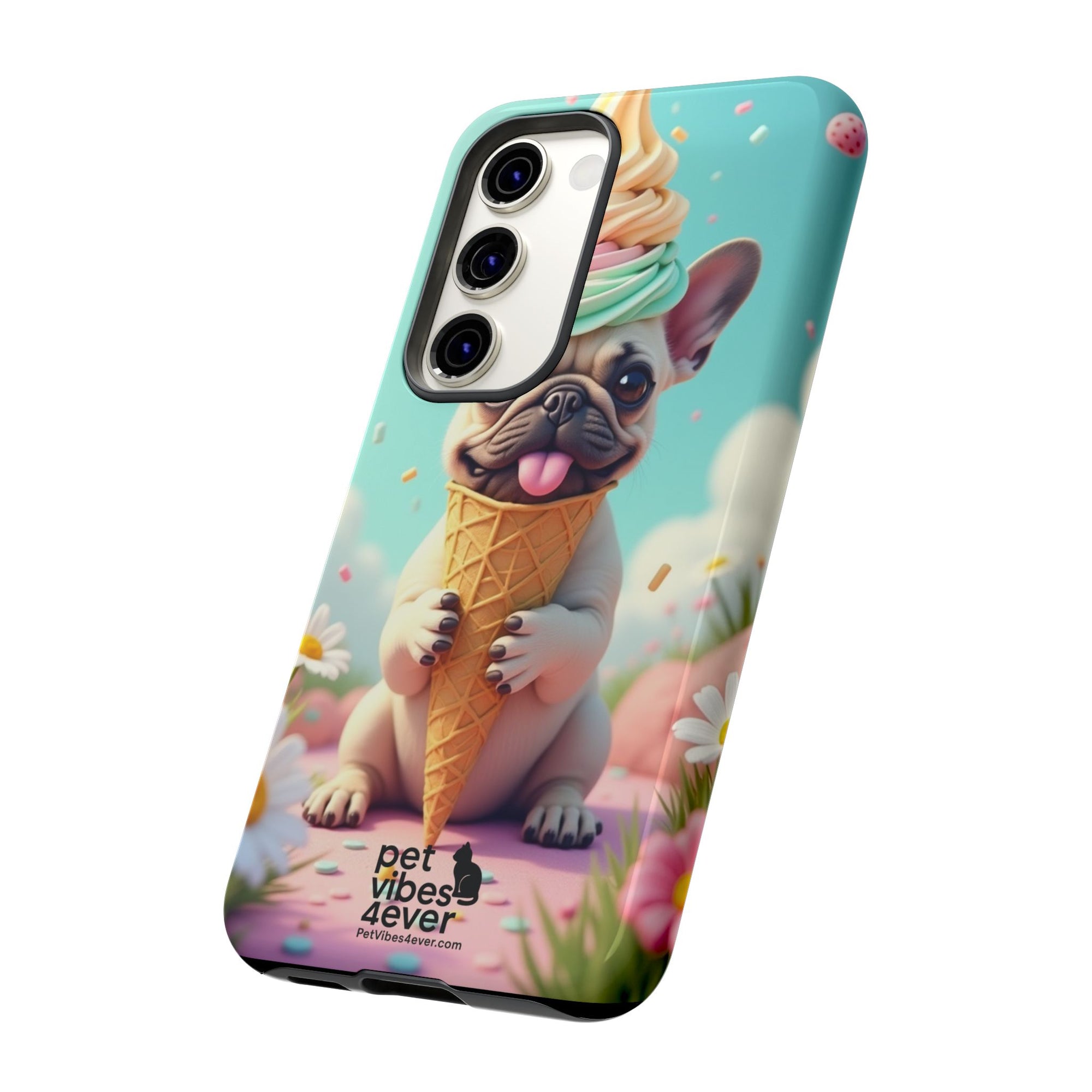 Cute Dog Phone Case, Pet Lover Gift, Tough iPhone/Android Cover, Dog Art, Fun Phone Accessory