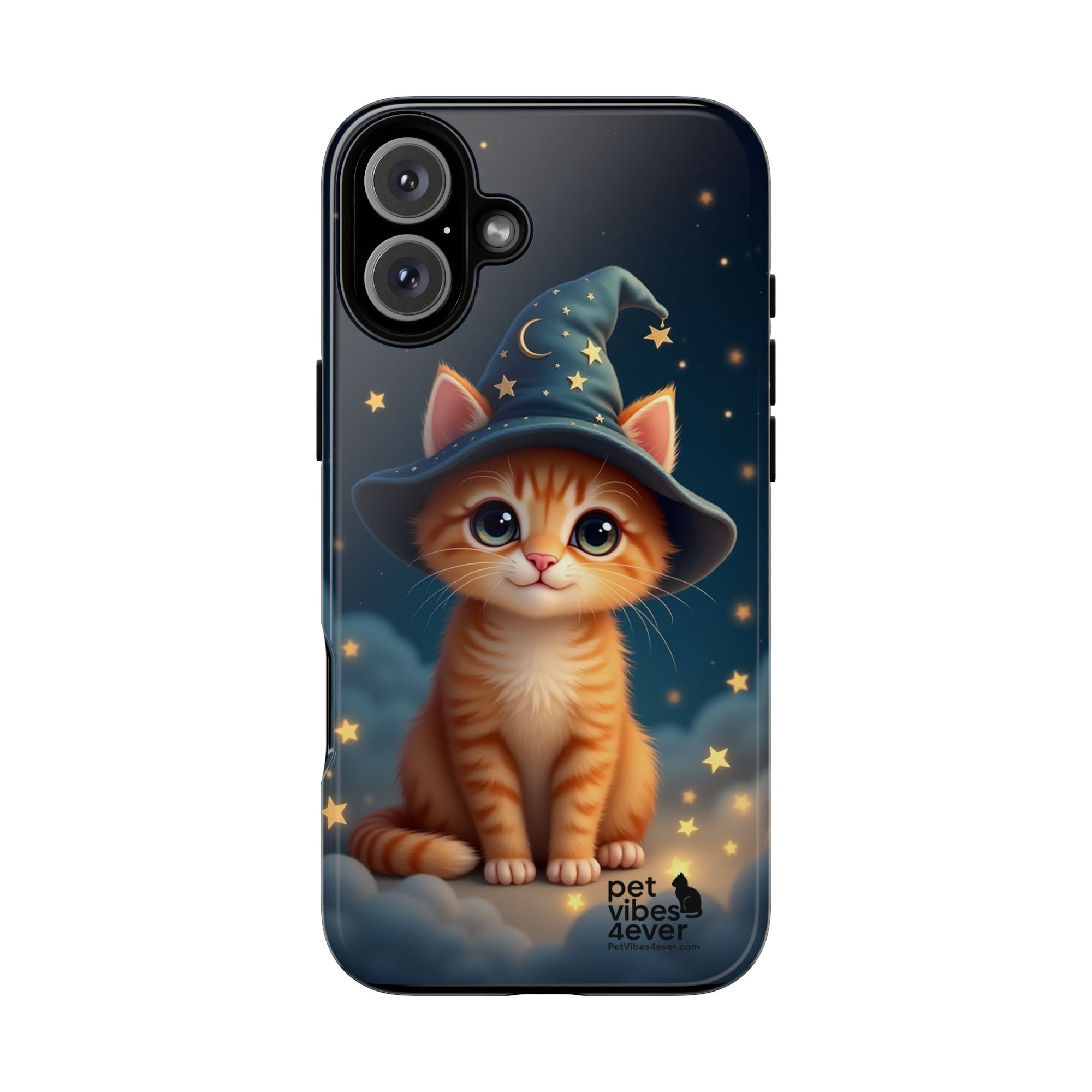 Cat-Themed Phone Case, Cute Cat Case, Pet Lover Gift, Kawaii Phone Accessory, Celestial Cat Design, Stylish Gadget Protector