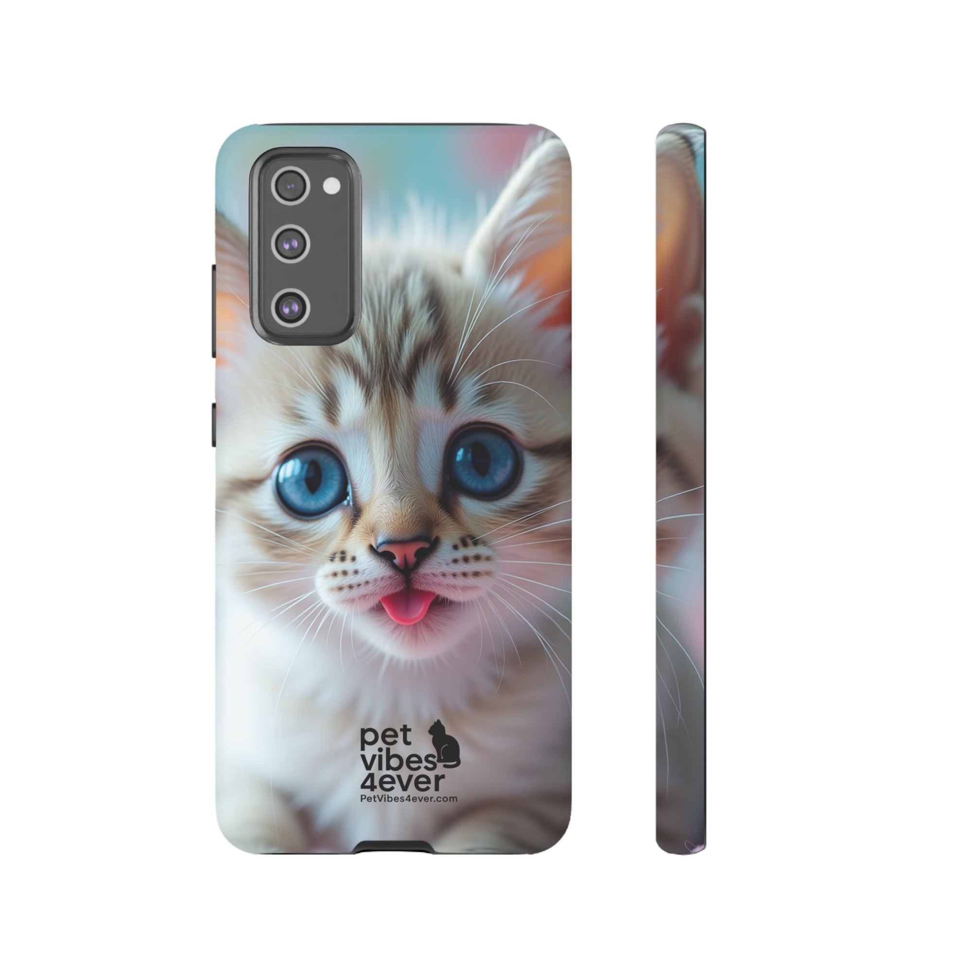 Cute Cat Phone Case with Pet Vibes, Perfect Gift for Cat Lovers, Fun Tech Accessories for Birthdays, Animal Lovers, Kawaii Style