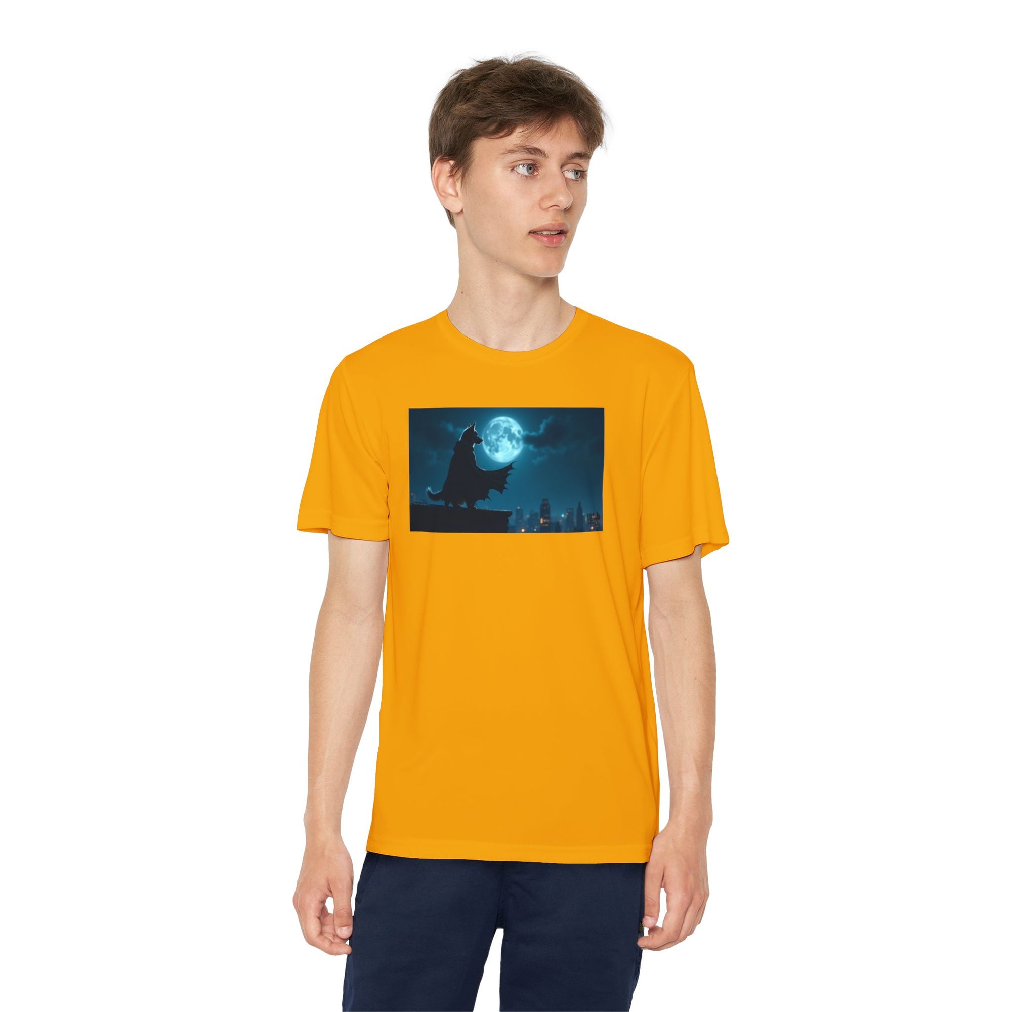 Youth Competitor Tee with Bold Eclipse Design, Perfect for Sports Events, Birthdays, Fun Outings, Team Spirit, Unique Gift Idea