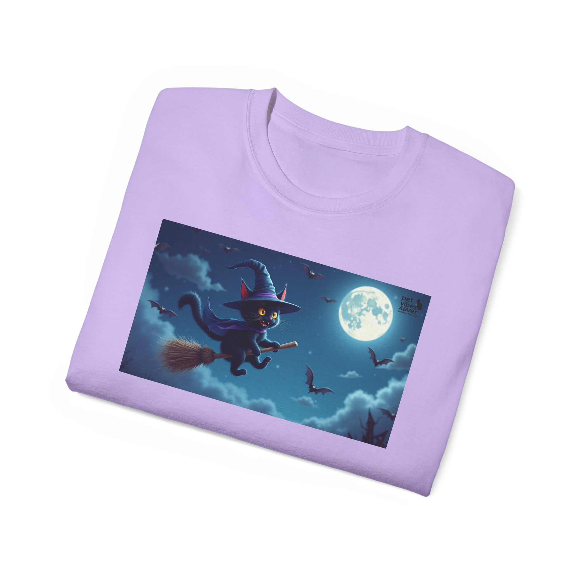 Moonlit Witch Unisex Tee | Spooky Vibes, Halloween Must-Have, Cozy Gift, Comfortable Everyday Wear, Magical Spirit Apparel