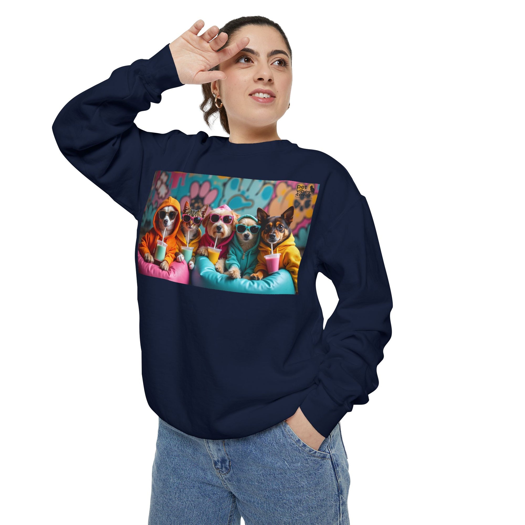 Colorful Dog Lovers Unisex Sweatshirt, Cozy Apparel for Pet Owners, Gift for Dog Lovers, Cute Animal Sweatshirt, Fun Casual Wear