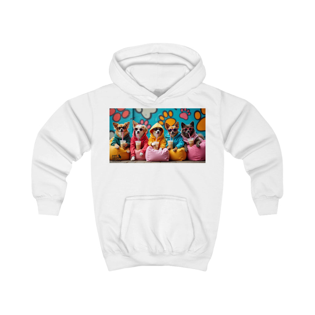 Colorful Animal Friends Kids Hoodie, Cute Sweatshirt for Boys and Girls, Birthday Gift, Cozy Hooded Top, Fun Pet Design