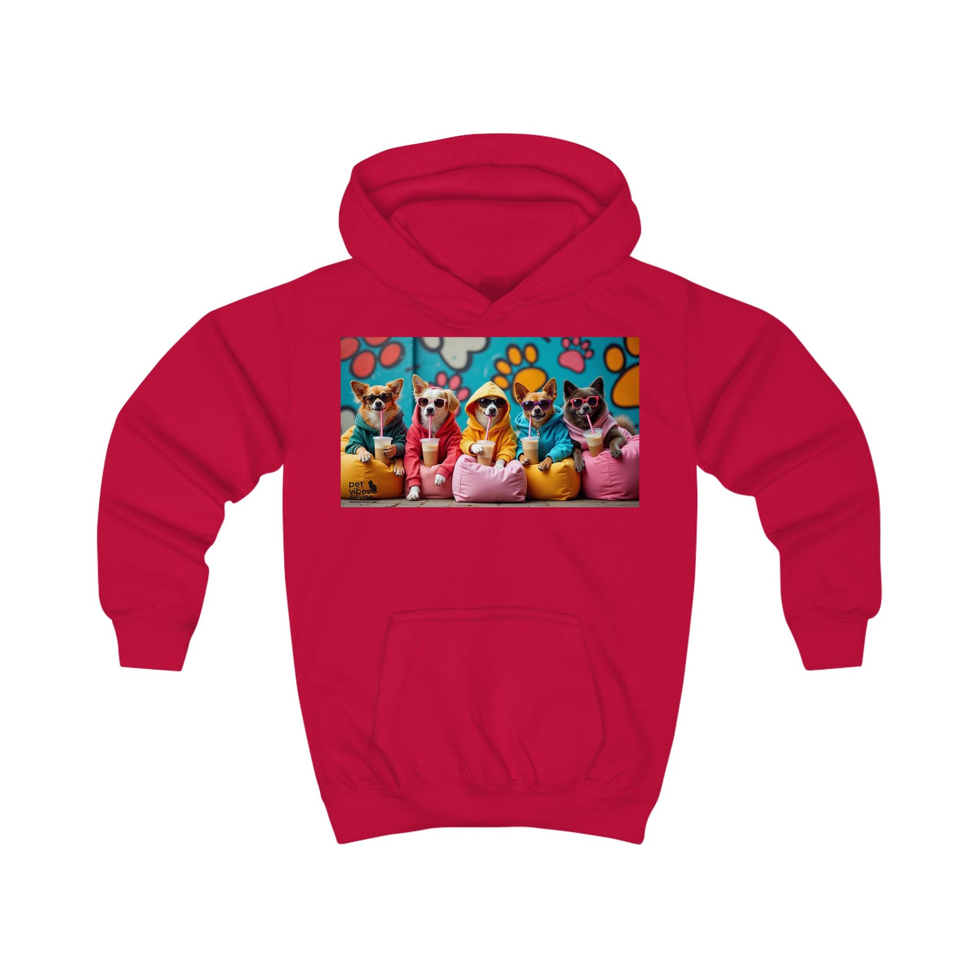 Colorful Animal Friends Kids Hoodie, Cute Sweatshirt for Boys and Girls, Birthday Gift, Cozy Hooded Top, Fun Pet Design