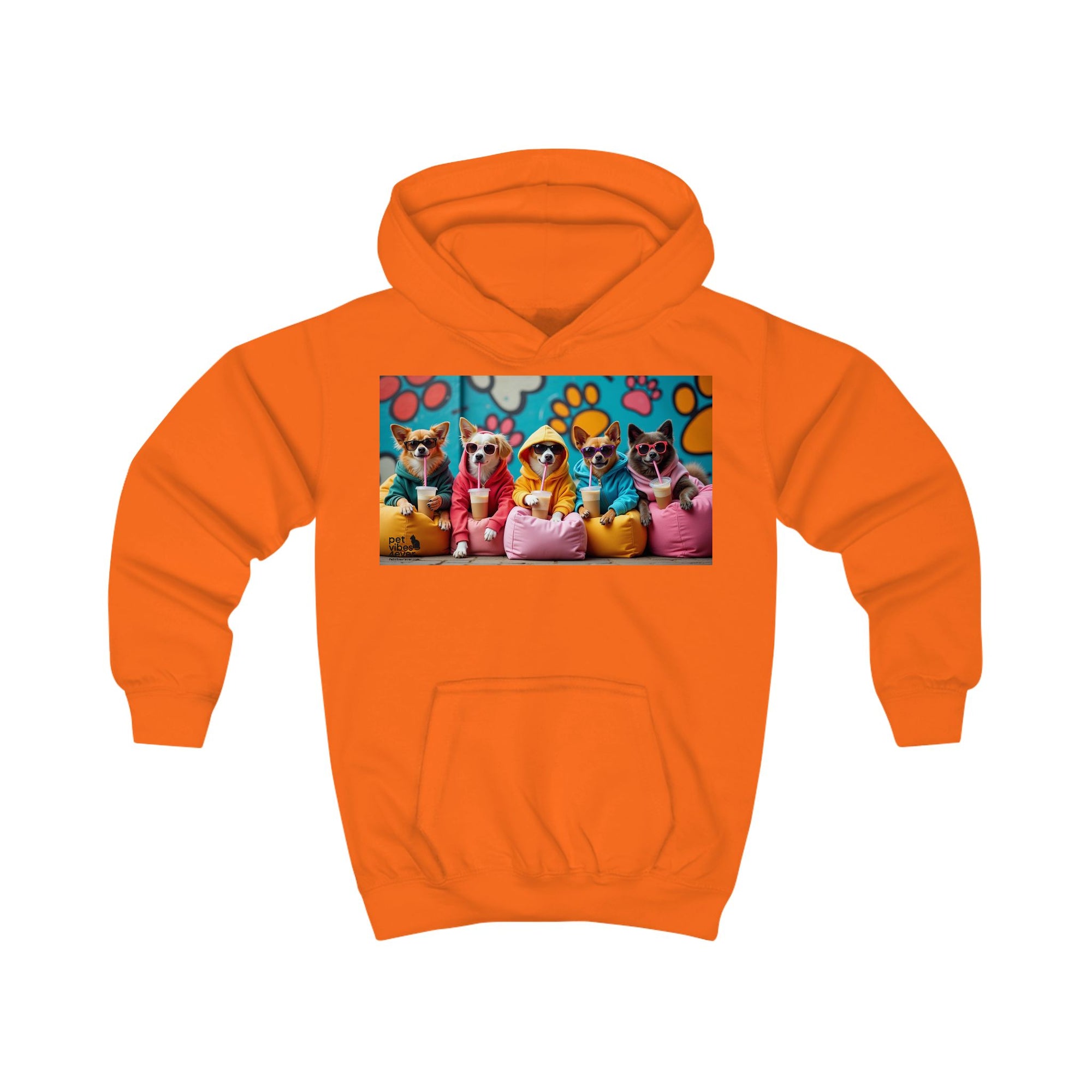 Colorful Animal Friends Kids Hoodie, Cute Sweatshirt for Boys and Girls, Birthday Gift, Cozy Hooded Top, Fun Pet Design