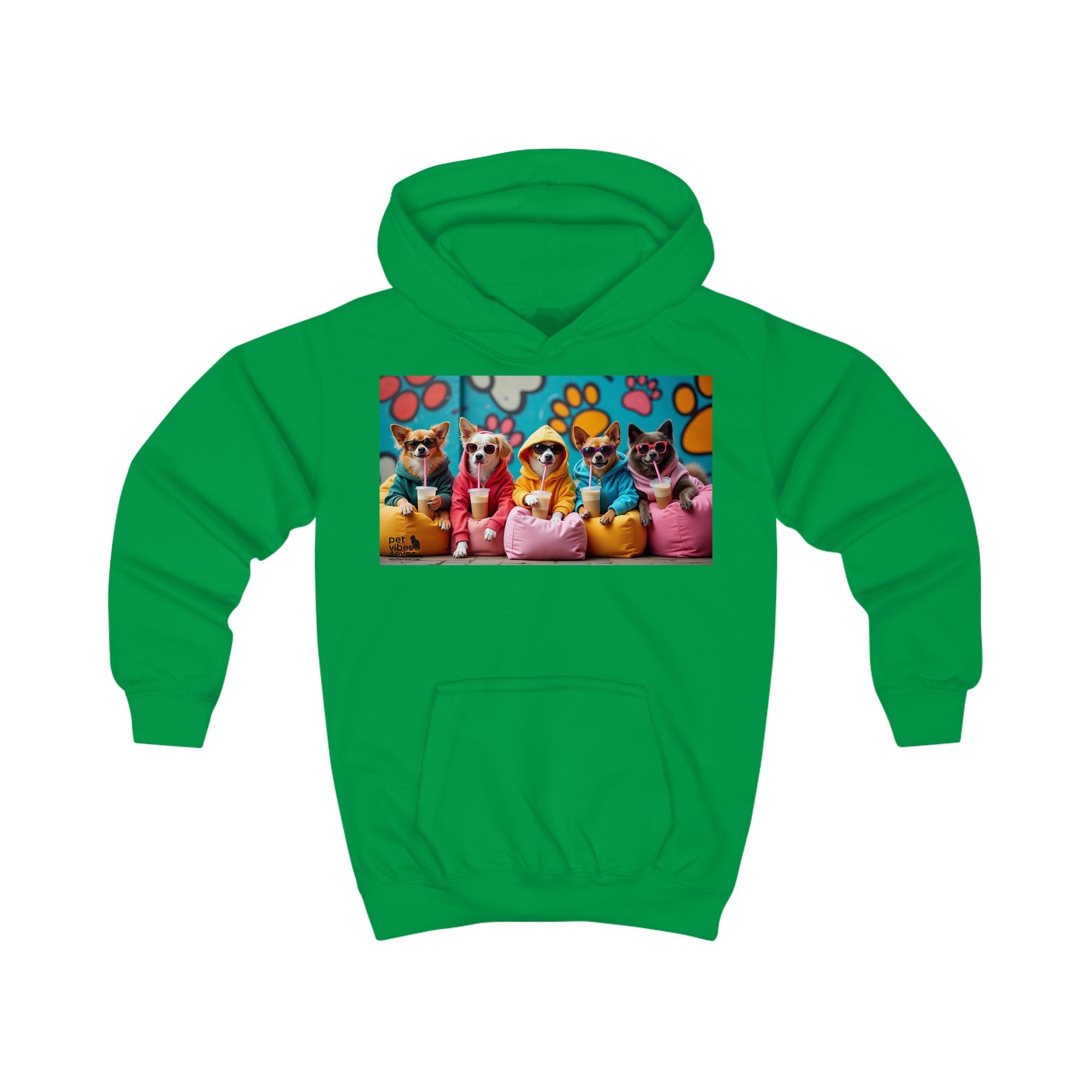 Colorful Animal Friends Kids Hoodie, Cute Sweatshirt for Boys and Girls, Birthday Gift, Cozy Hooded Top, Fun Pet Design