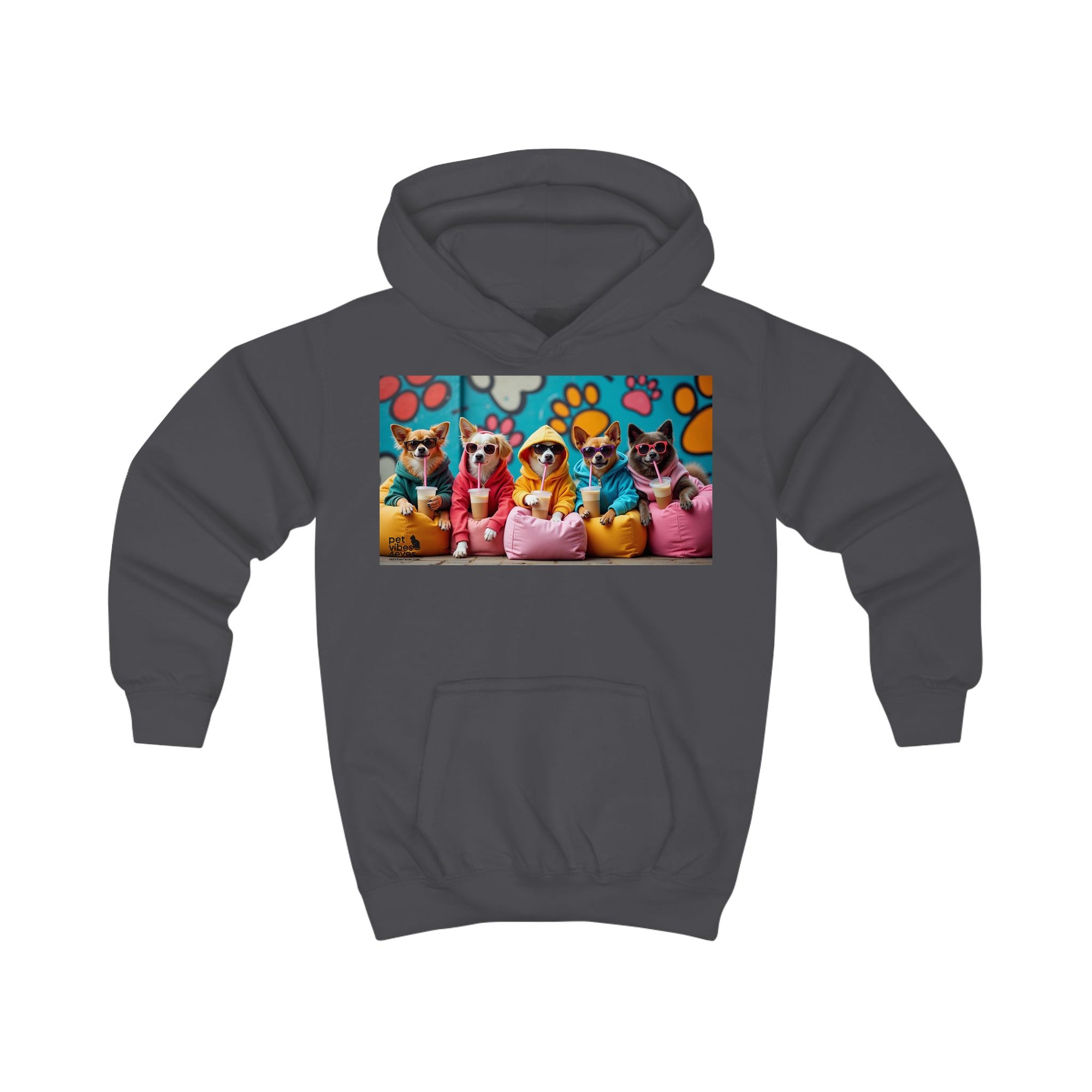 Colorful Animal Friends Kids Hoodie, Cute Sweatshirt for Boys and Girls, Birthday Gift, Cozy Hooded Top, Fun Pet Design