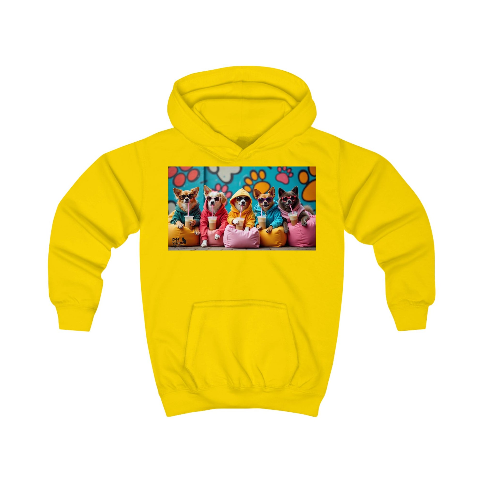 Colorful Animal Friends Kids Hoodie, Cute Sweatshirt for Boys and Girls, Birthday Gift, Cozy Hooded Top, Fun Pet Design