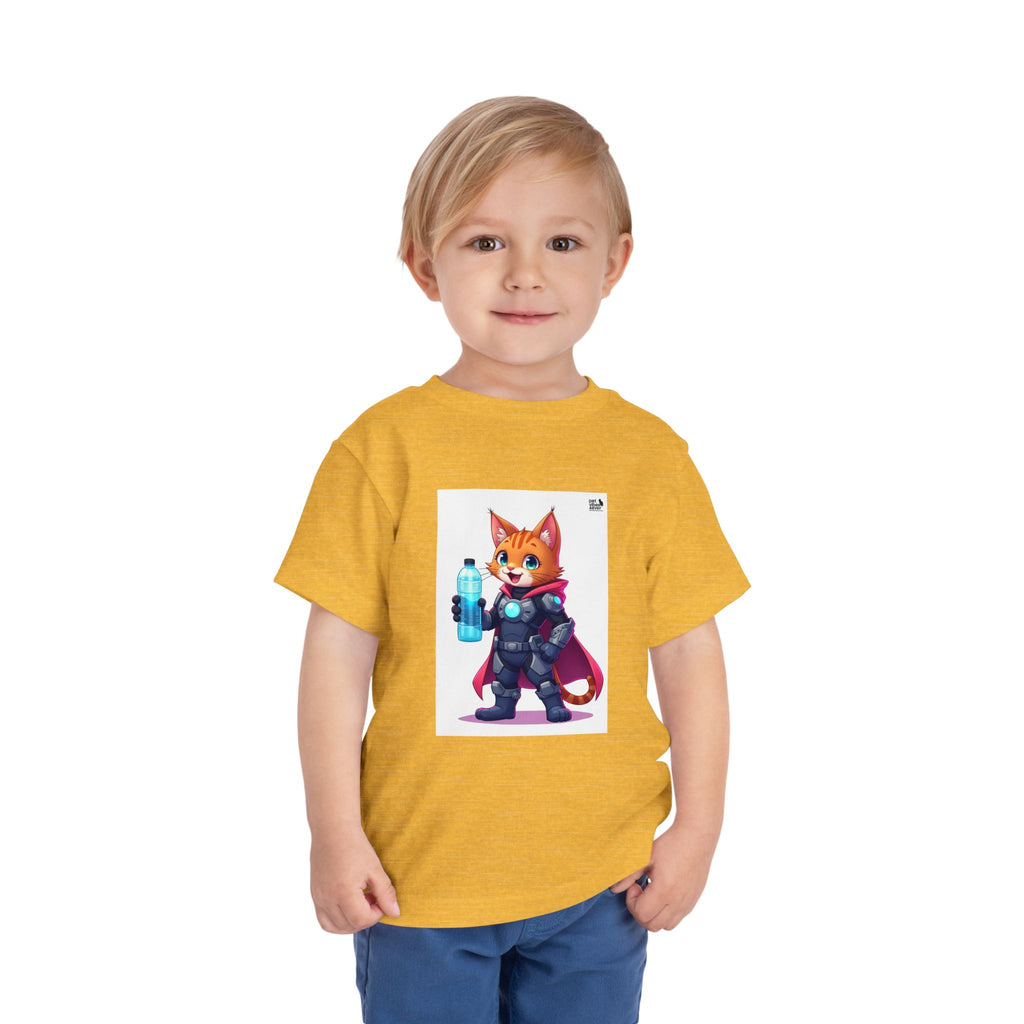 Superhero Cat Toddler Tee, Kids Graphic T-Shirt, Cute Animal Shirt, Birthday Gift, Funny Pet Tee