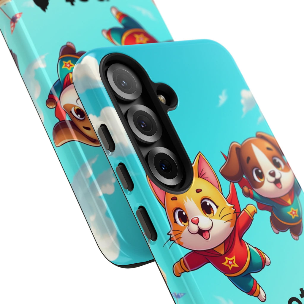 Pet Vibes Forever Tough Phone Cases, Cute Dog and Cat Design, Pet Lover Gift, Fun Phone Accessory, Animal Theme Decor