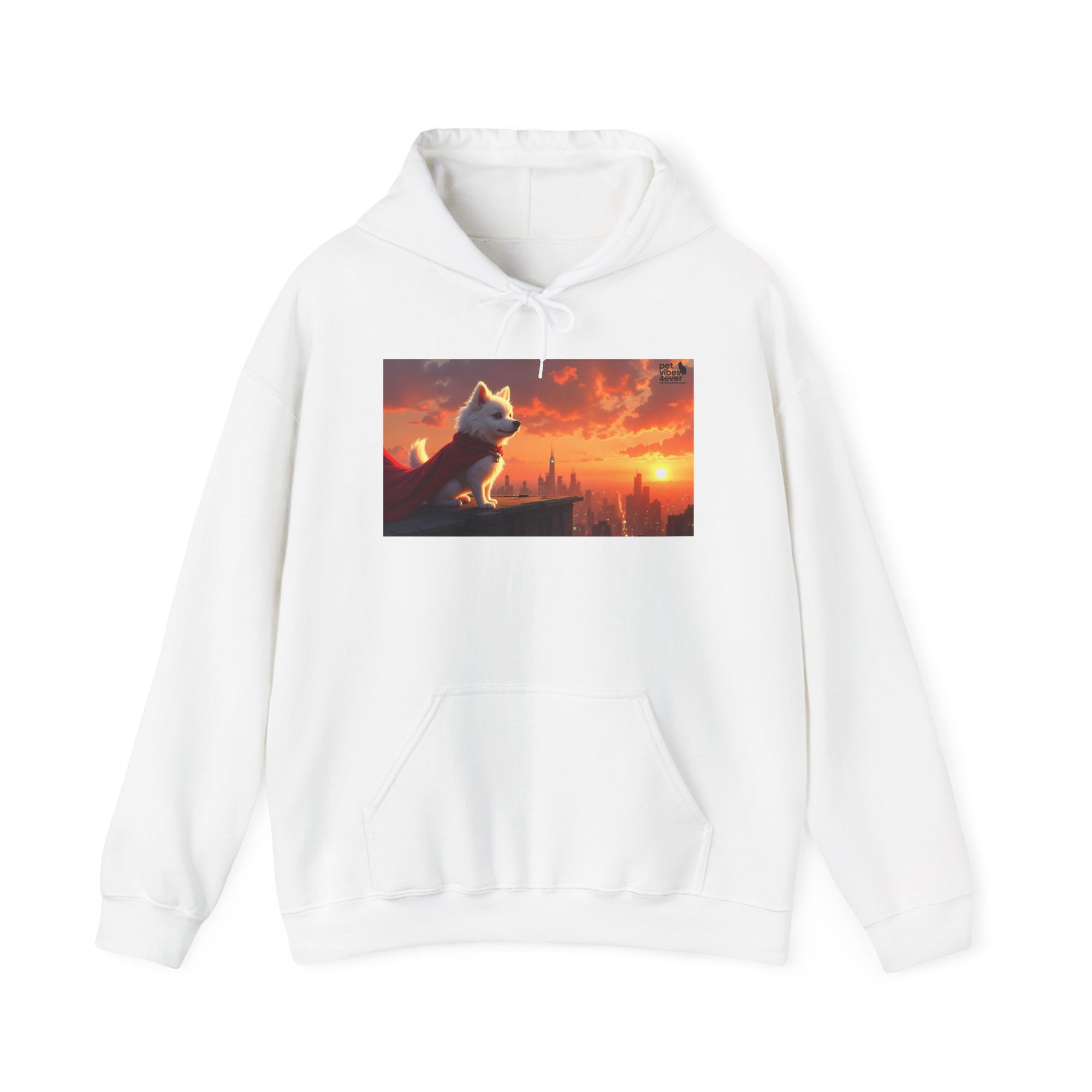 Sunset Paws Unisex Hoodie, Cozy Pet Lover Sweatshirt, Dog Lovers Gift, Cute Animal Apparel, Perfect for Fall and Winter