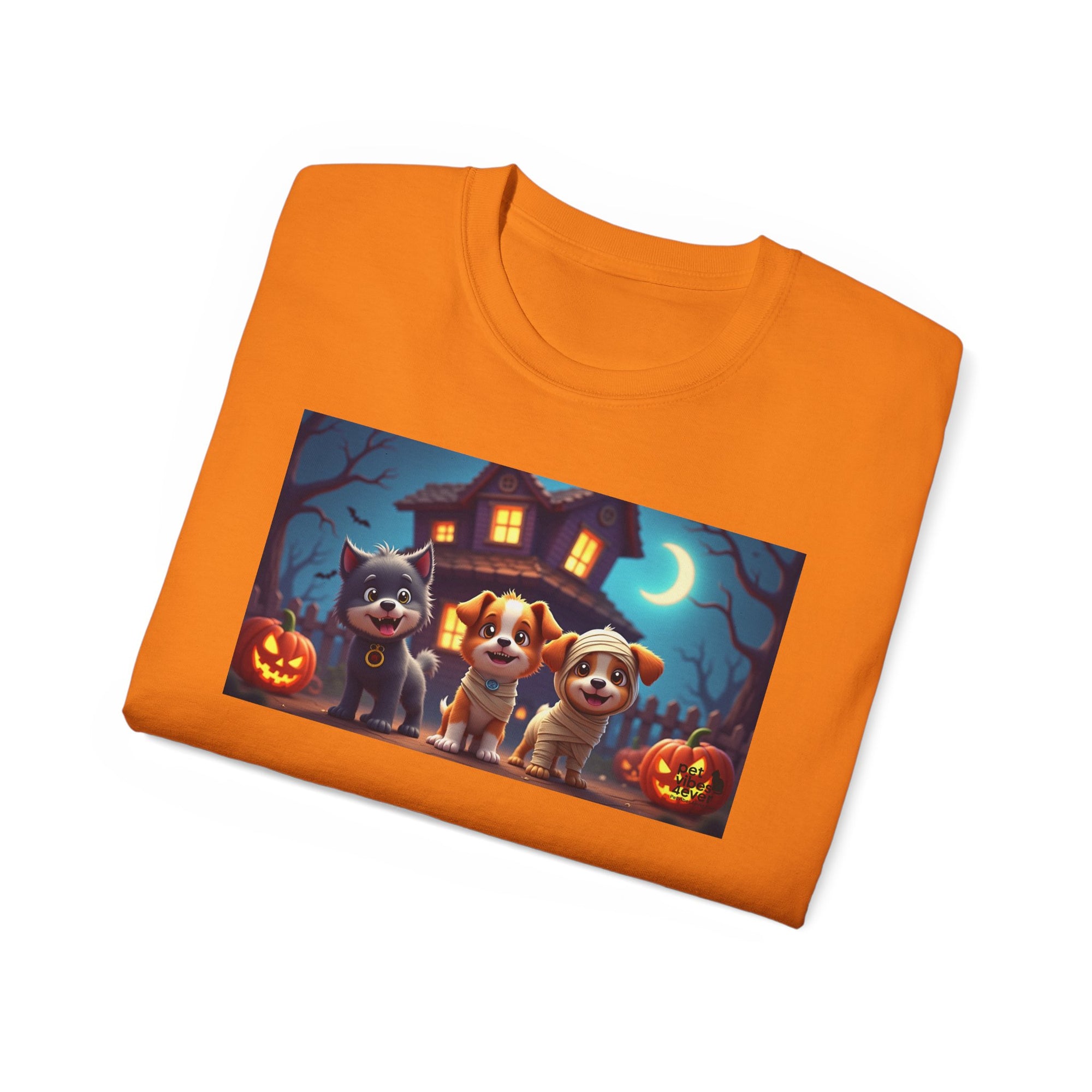 Halloween Pet Tee, Unisex Ultra Cotton T-Shirt, Cute Dog T-Shirt, Pet Lovers Gift, Halloween Costume Top