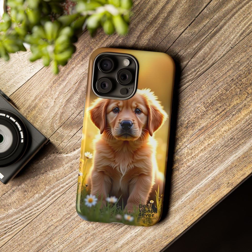 Golden Retriever Phone Case, Cute Dog Phone Cover, Pet Lover Gift, Tough Phone Cases, Puppy Design Mobile Protector