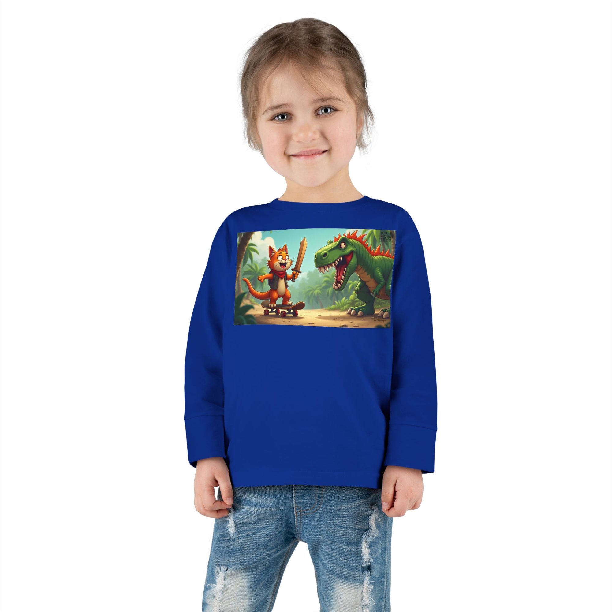 Whimsical Dinosaur Adventure Toddler Long Sleeve Tee - Perfect for Playdates, Birthdays, Family Outings, and Everyday Fun, Kids' [...]