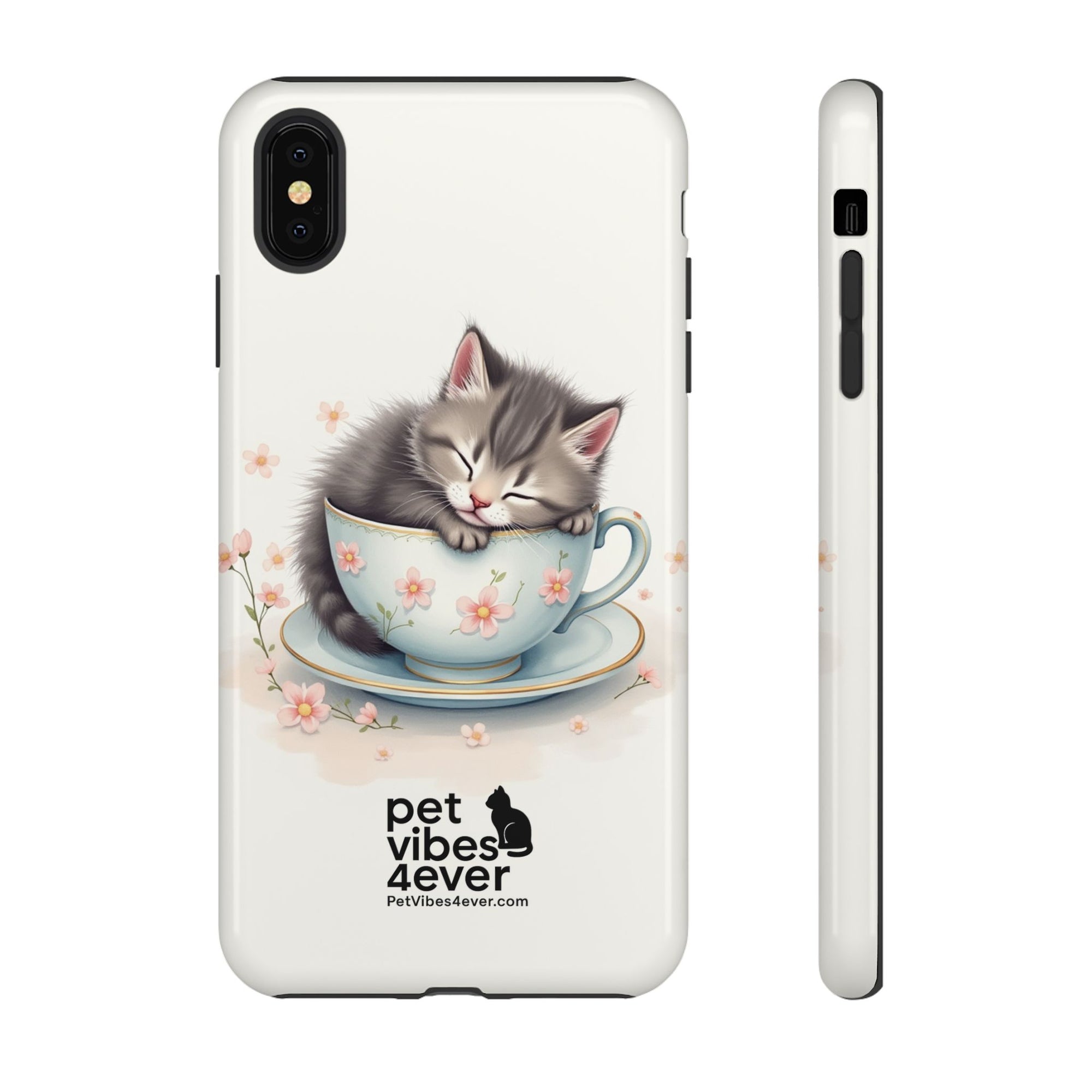 Cute Cat Phone Case - Tough Cases for Animal Lovers, Pet Gifts, Phone Accessories, Kitten Merchandise, Cute Cat Decor
