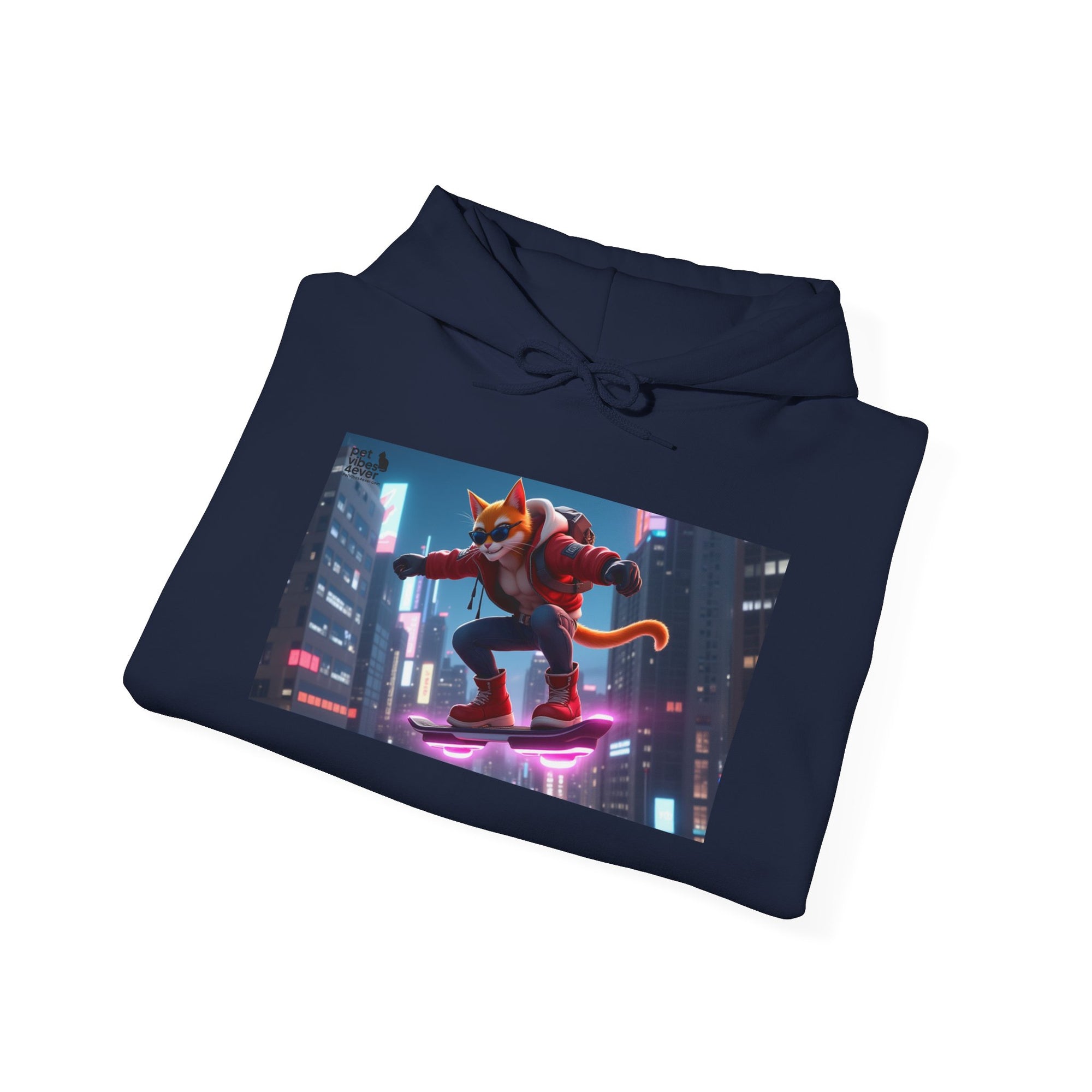 Urban Jungle Unisex Hoodie - Retro Neon Design, Streetwear Sweatshirt, Perfect for Teens, Gift for Video Game Lovers, Cozy Layering
