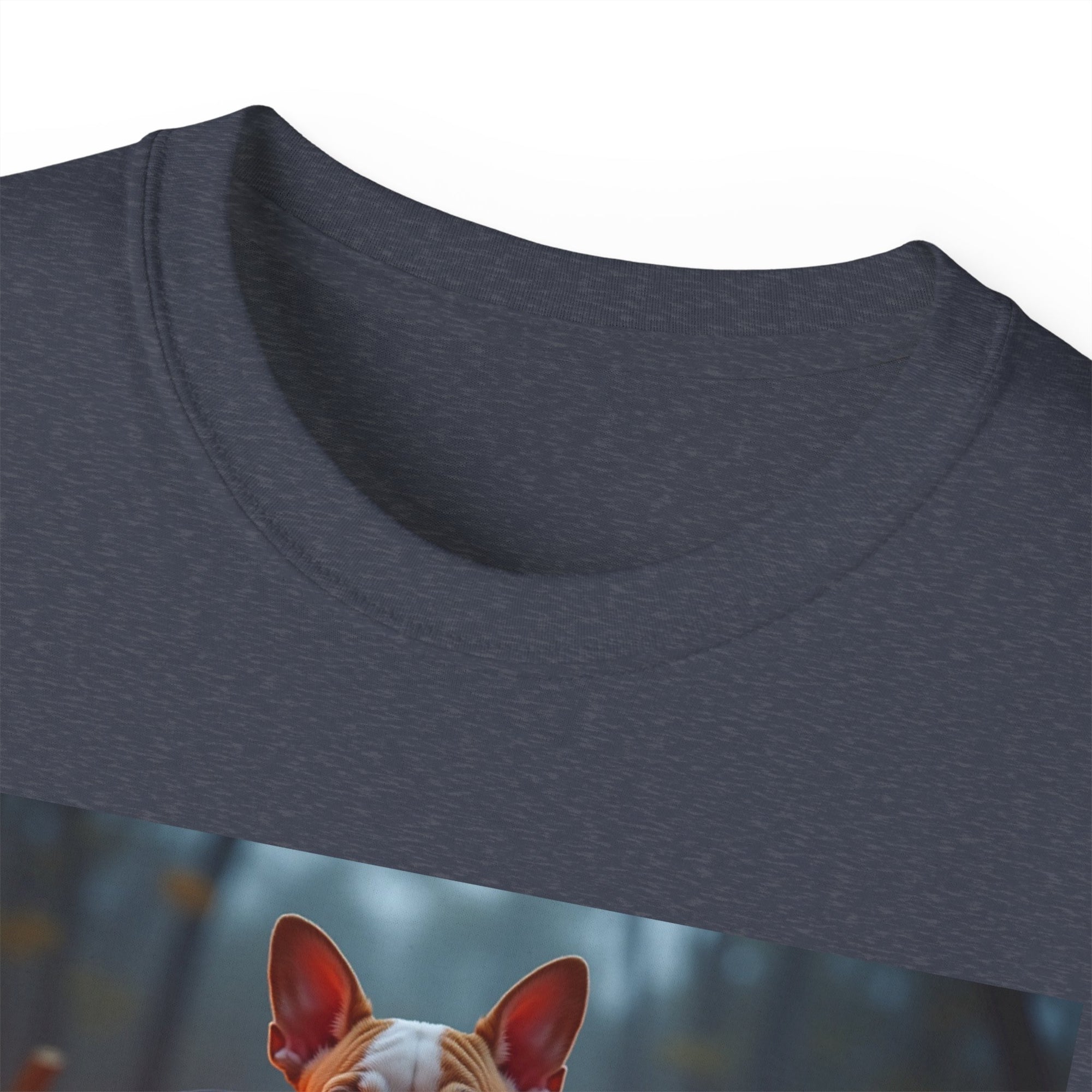 Halloween Dog Graphic Tee, Pumpkin Shirt, Fall Apparel, Casual Wear for Pet Lovers, Unisex Halloween T-Shirt