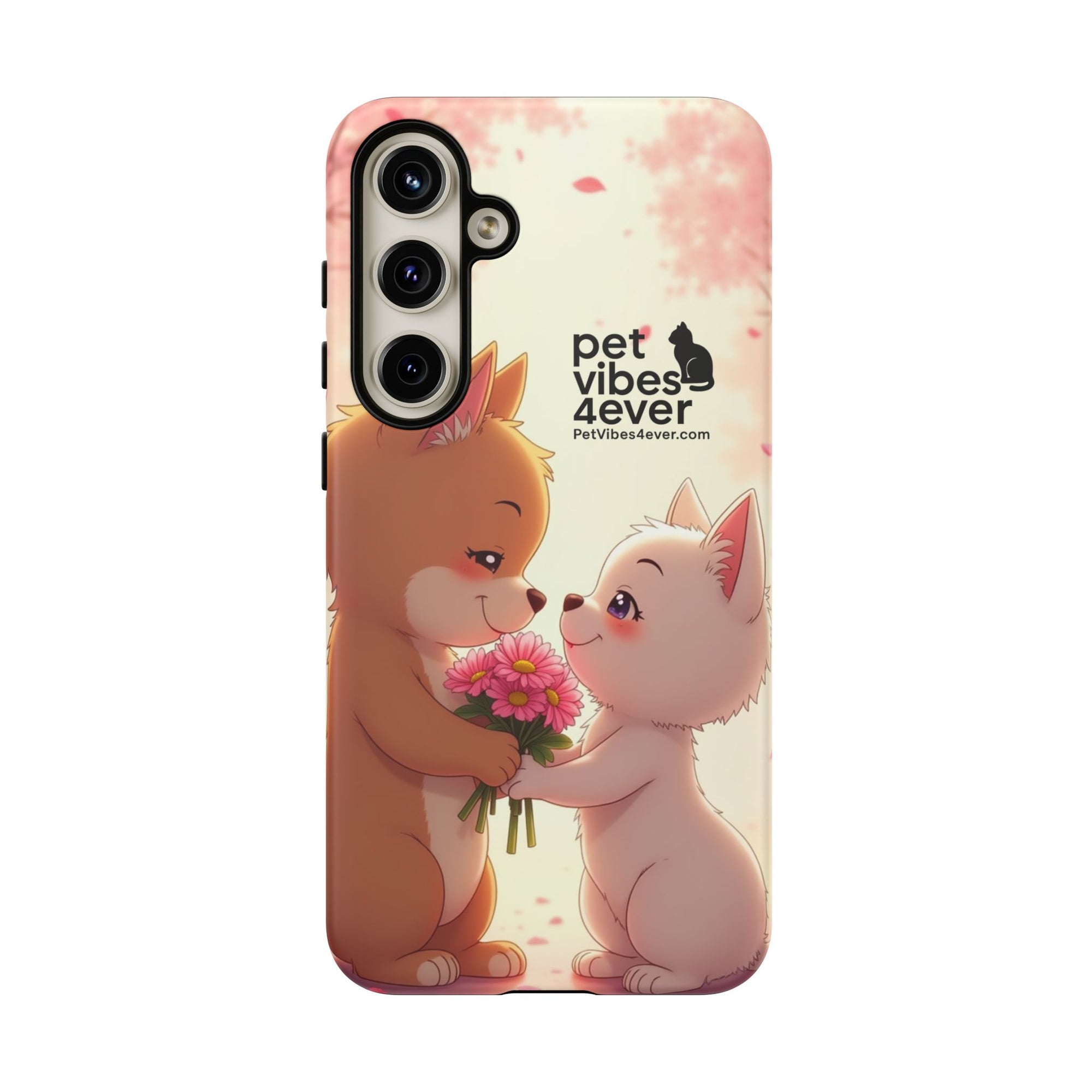 Cute Pet Themed Phone Case, Animal Lovers Gift, Valentine's Day, Cute Phone Cover, Pet Vibes Forever