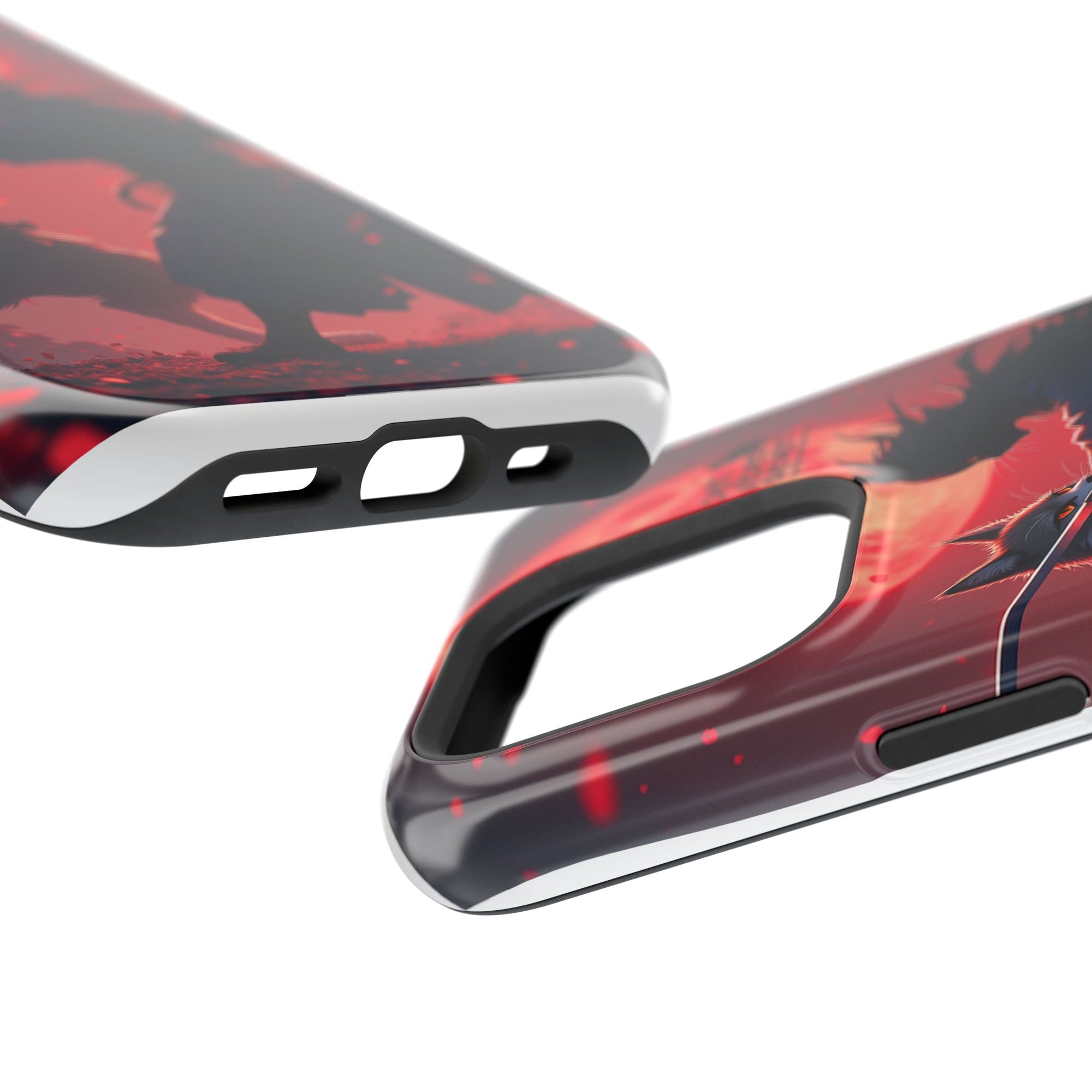 Samurai Cat Phone Case – Impact-Resistant, Pet Lovers, Cool Tech Accessories, Anime Aesthetic, Unique Gifts