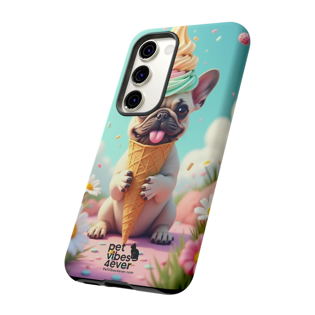 Cute Dog Phone Case, Pet Lover Gift, Tough iPhone/Android Cover, Dog Art, Fun Phone Accessory