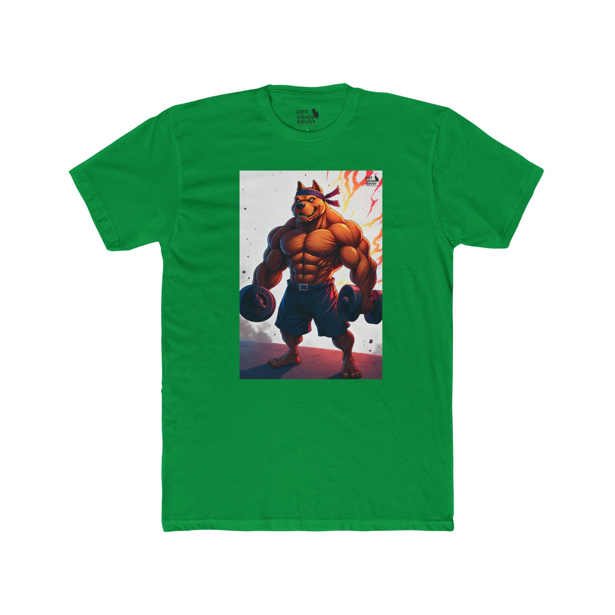 Muscle Bear Unisex Cotton Crew Tee, Gym Shirt, Fitness Apparel, Workout Top, Cartoon Graphic Tee, Gift for Him