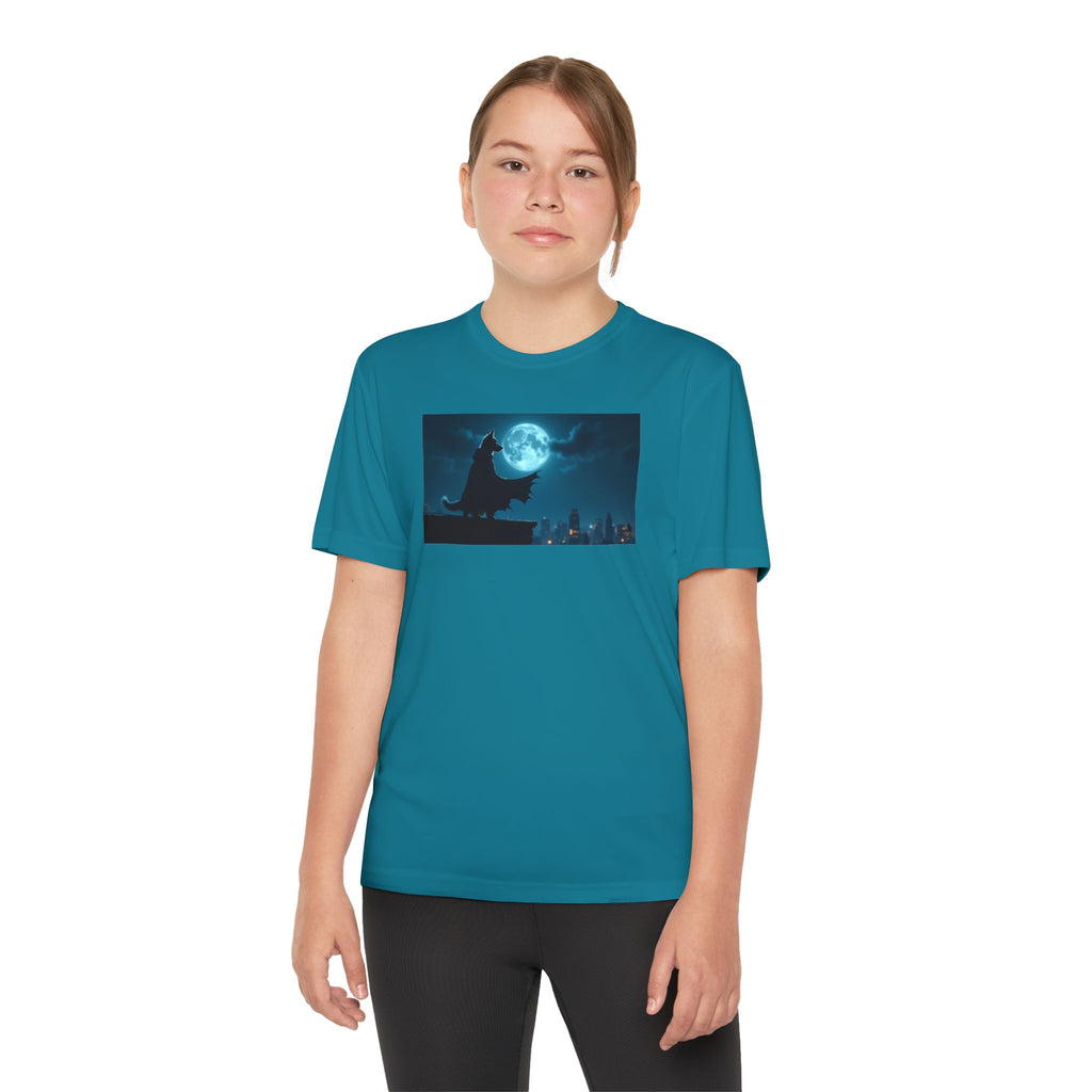 Youth Competitor Tee with Bold Eclipse Design, Perfect for Sports Events, Birthdays, Fun Outings, Team Spirit, Unique Gift Idea