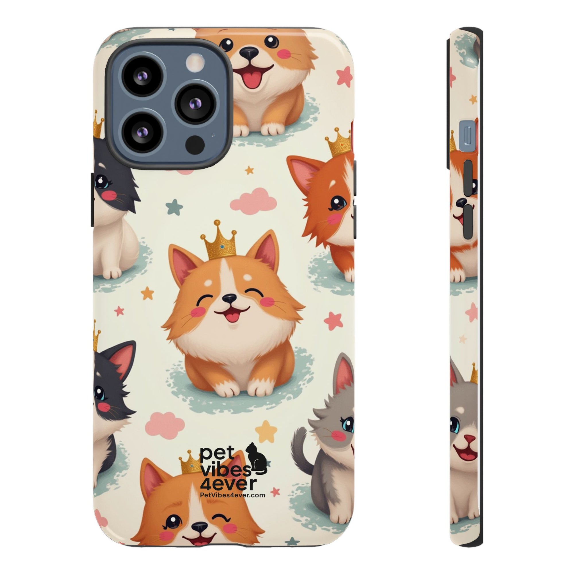 Cute Pet Phone Case, Dog Lover Accessory, Cat Phone Cover, Gift for Animal Lovers, Birthday Present, Pet Vibes Forever