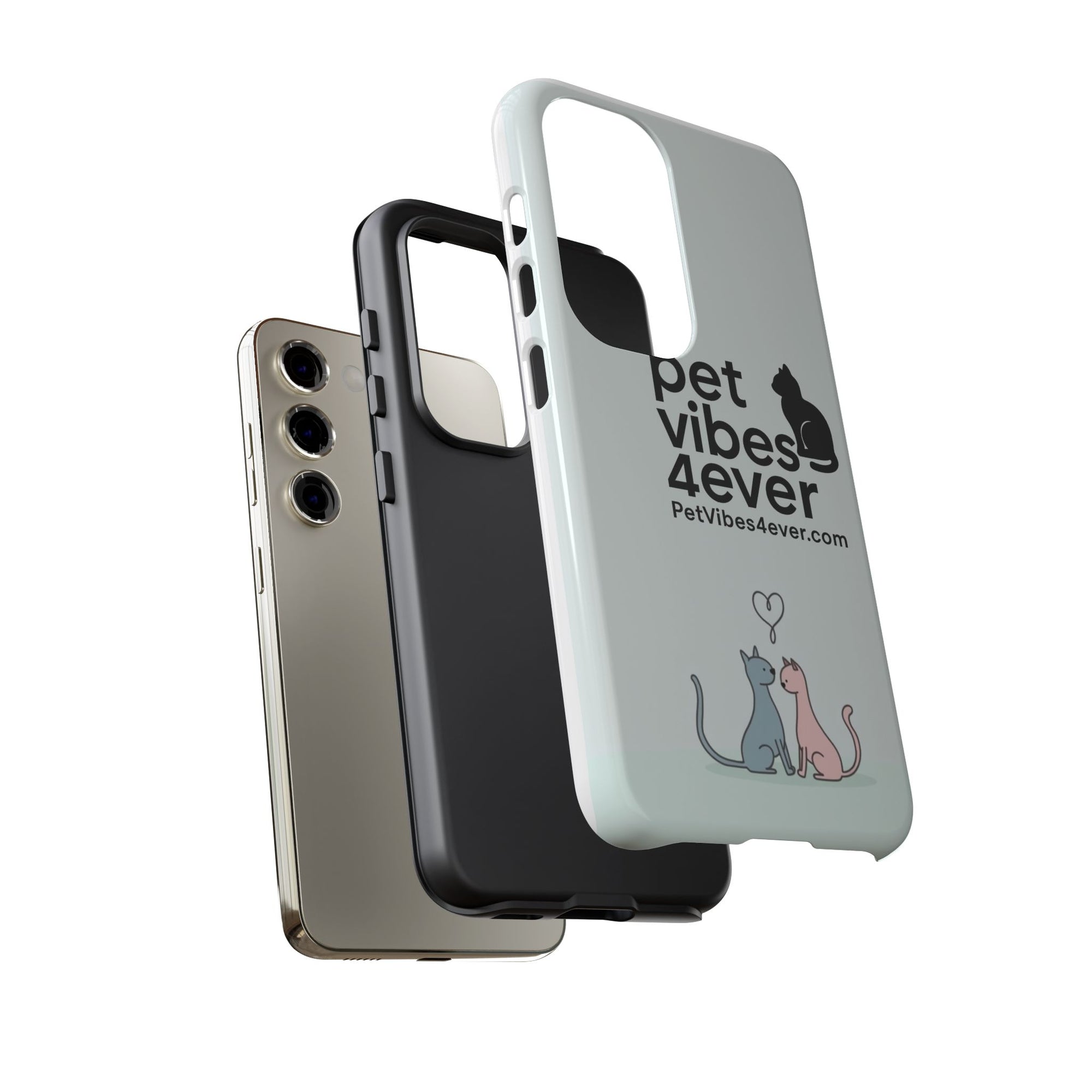 Cute Cat Phone Case, Colorful Tough Case for Pet Lovers, Cat-Themed Accessory, Gift for Animal Lovers, Mobile Phone Protection